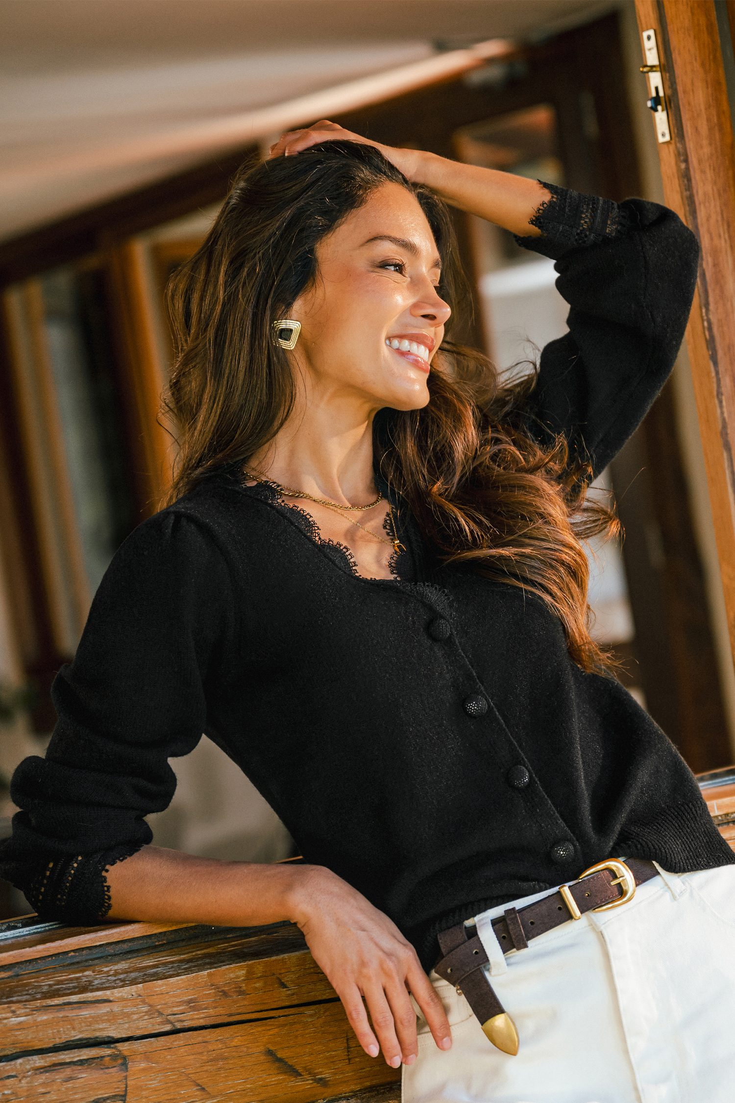 Midnight Romance Black Cardigan