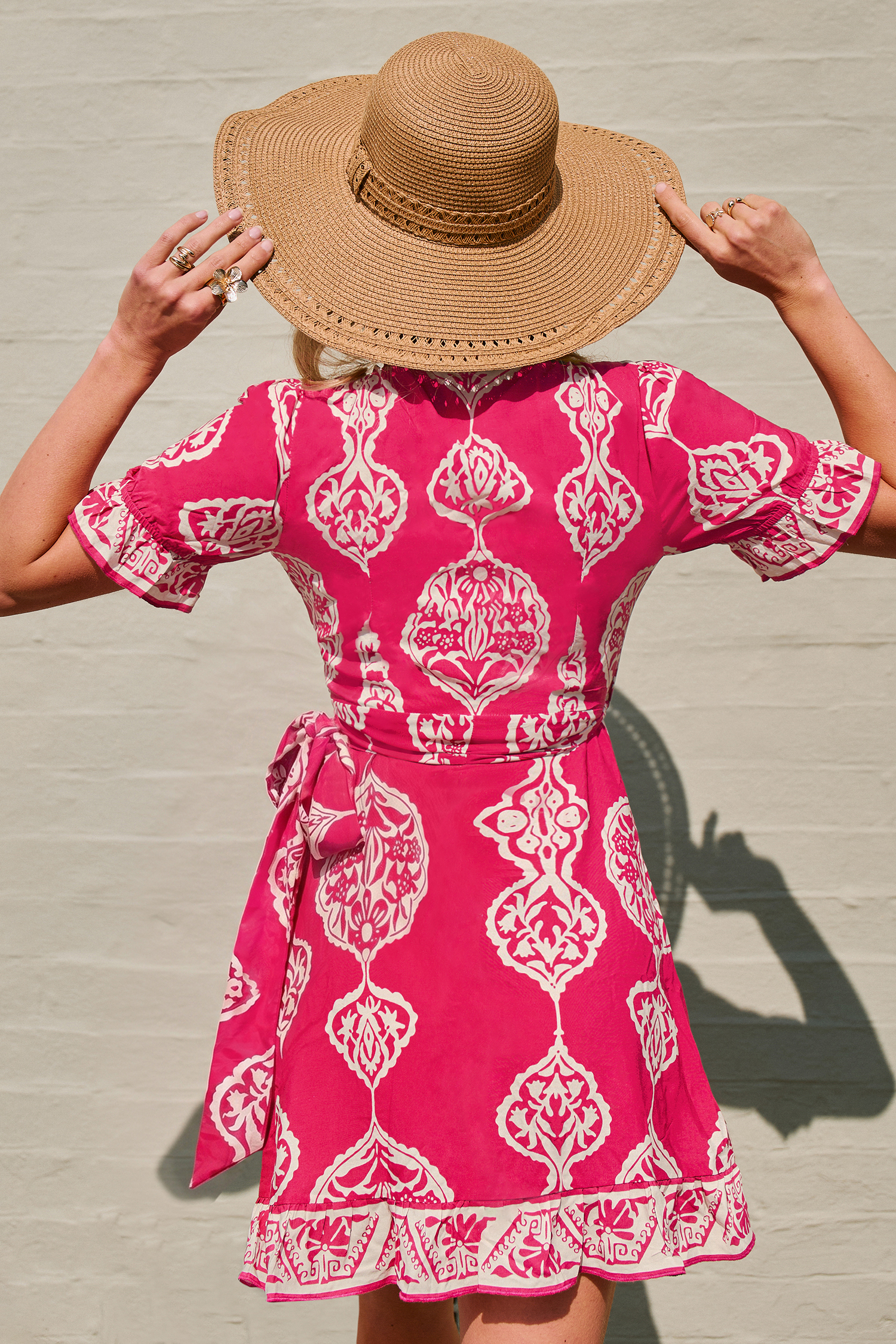 Soft Orchard Ornate Mini Dress