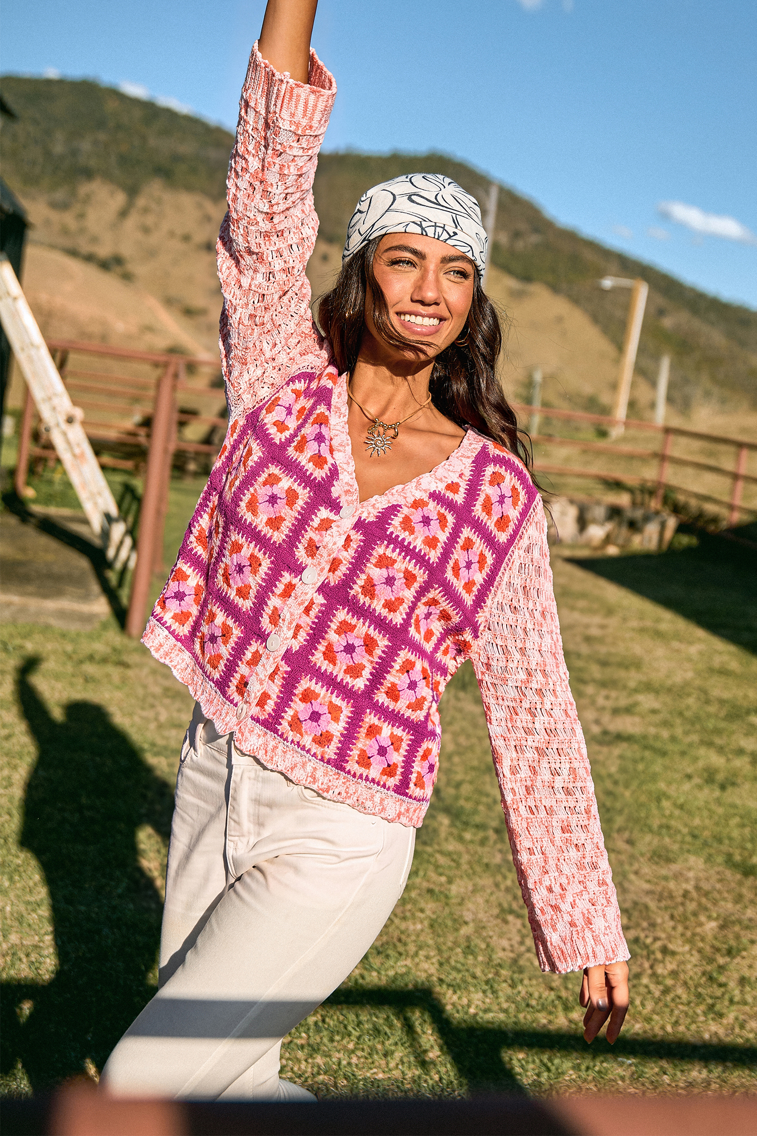 Piece By Piece Floral Cardigan