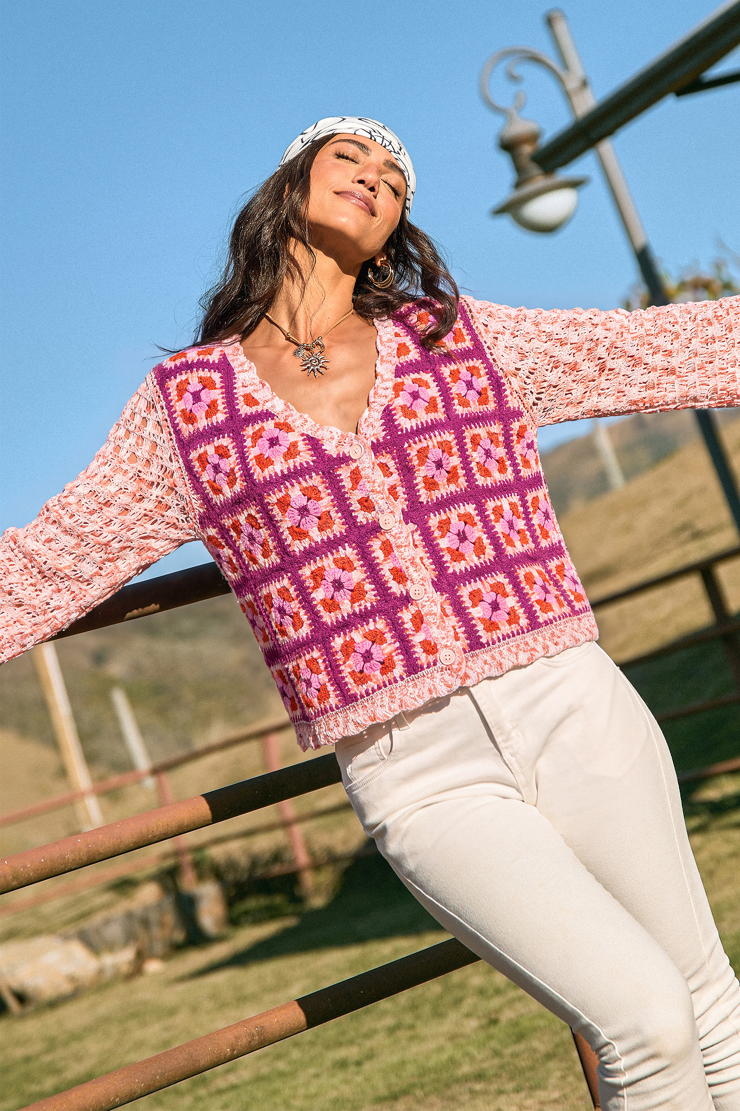 Cupshe Piece By Piece Floral Cardigan In Pink