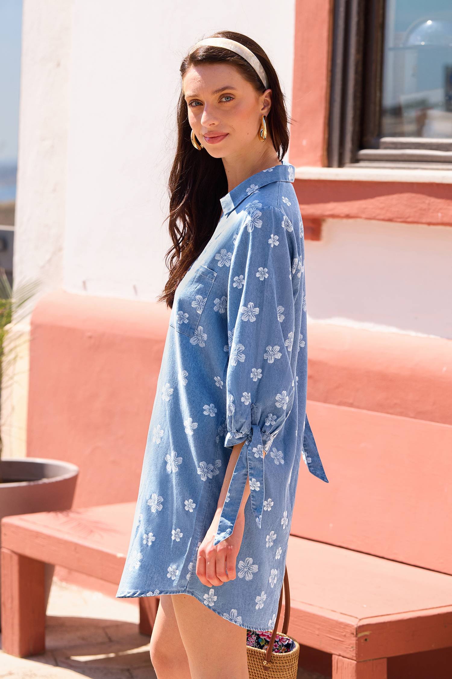 Vacation Icon Floral Mini Dress