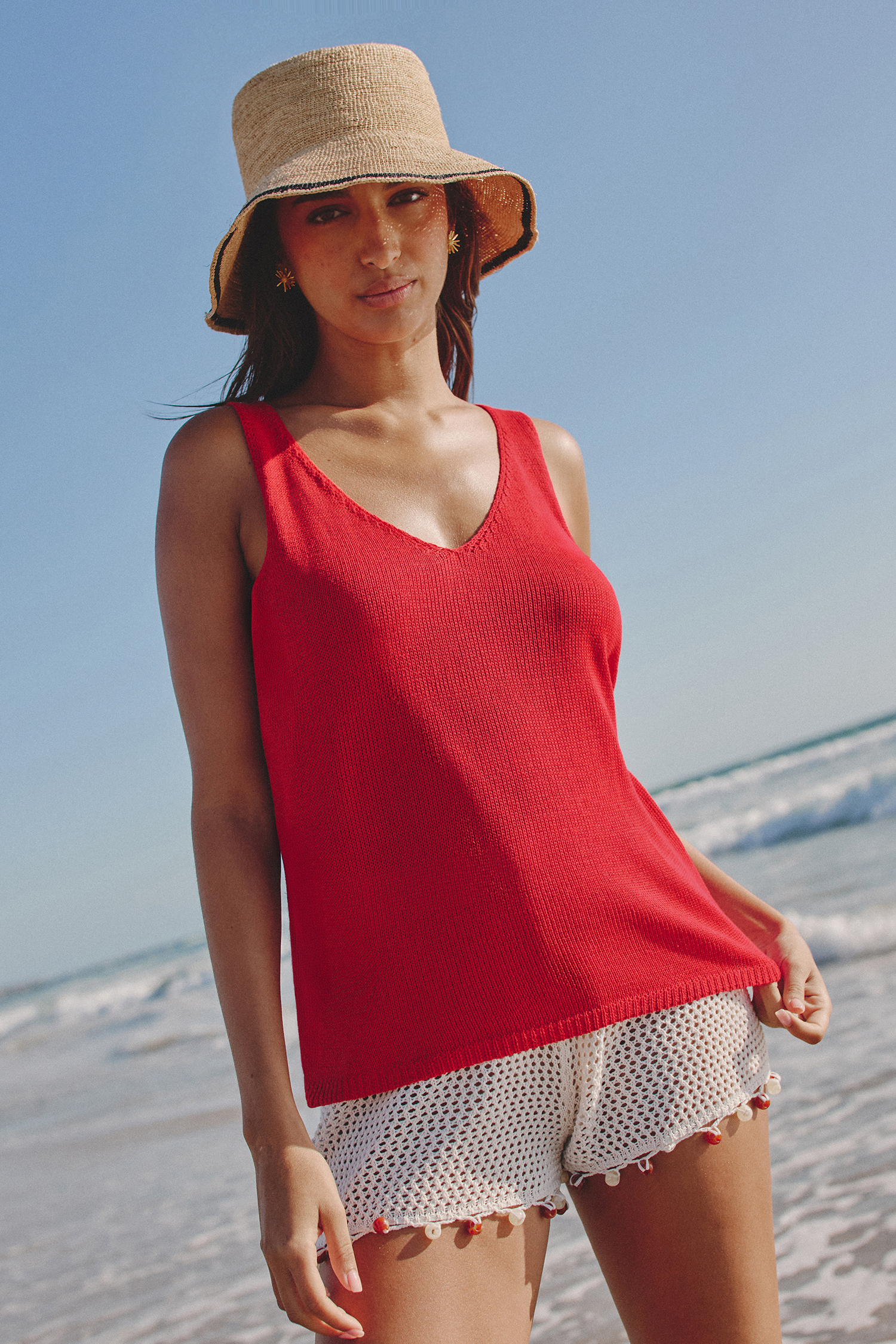 Postcard Memory Red Top