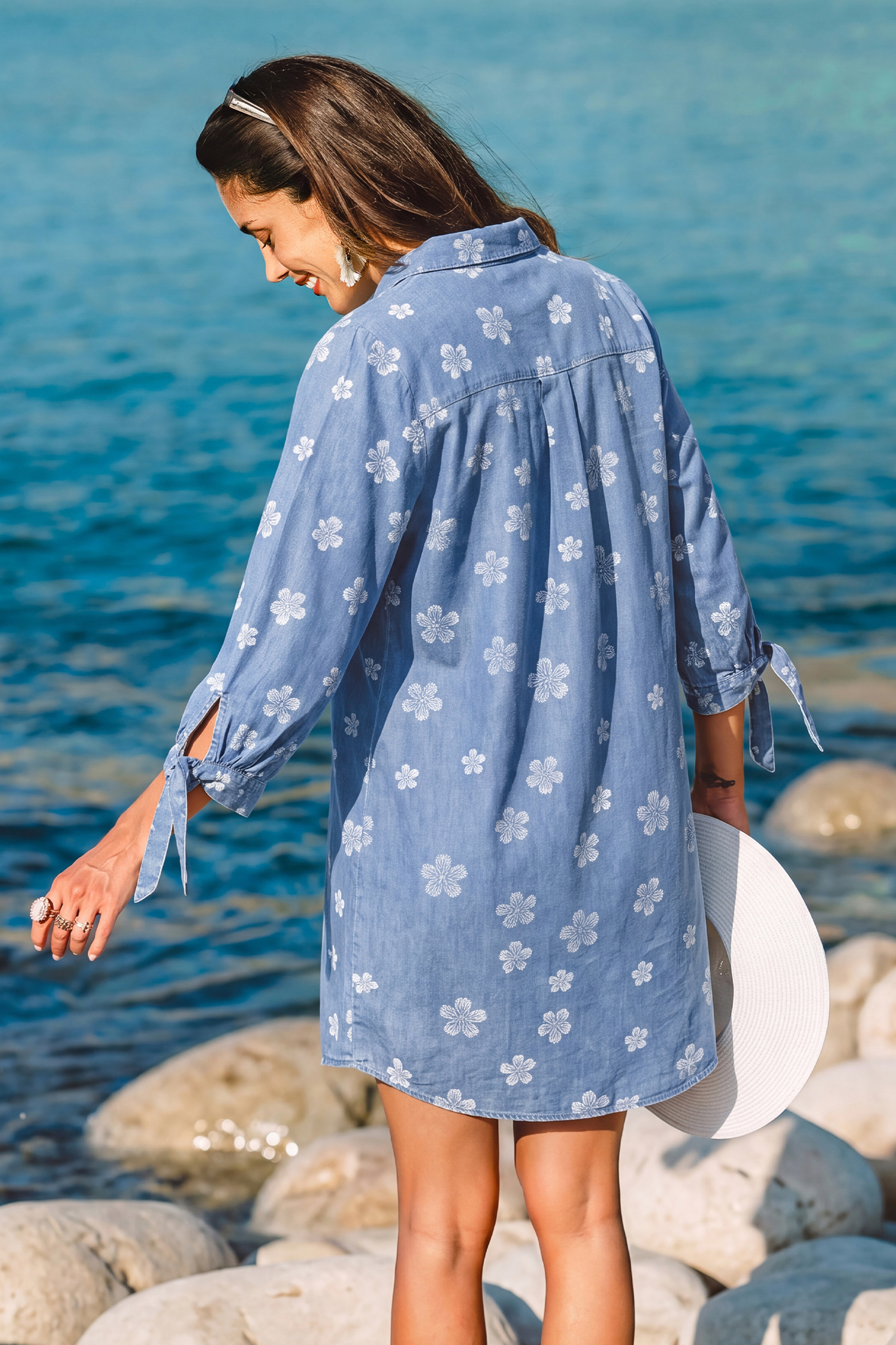 Vacation Icon Floral Mini Dress