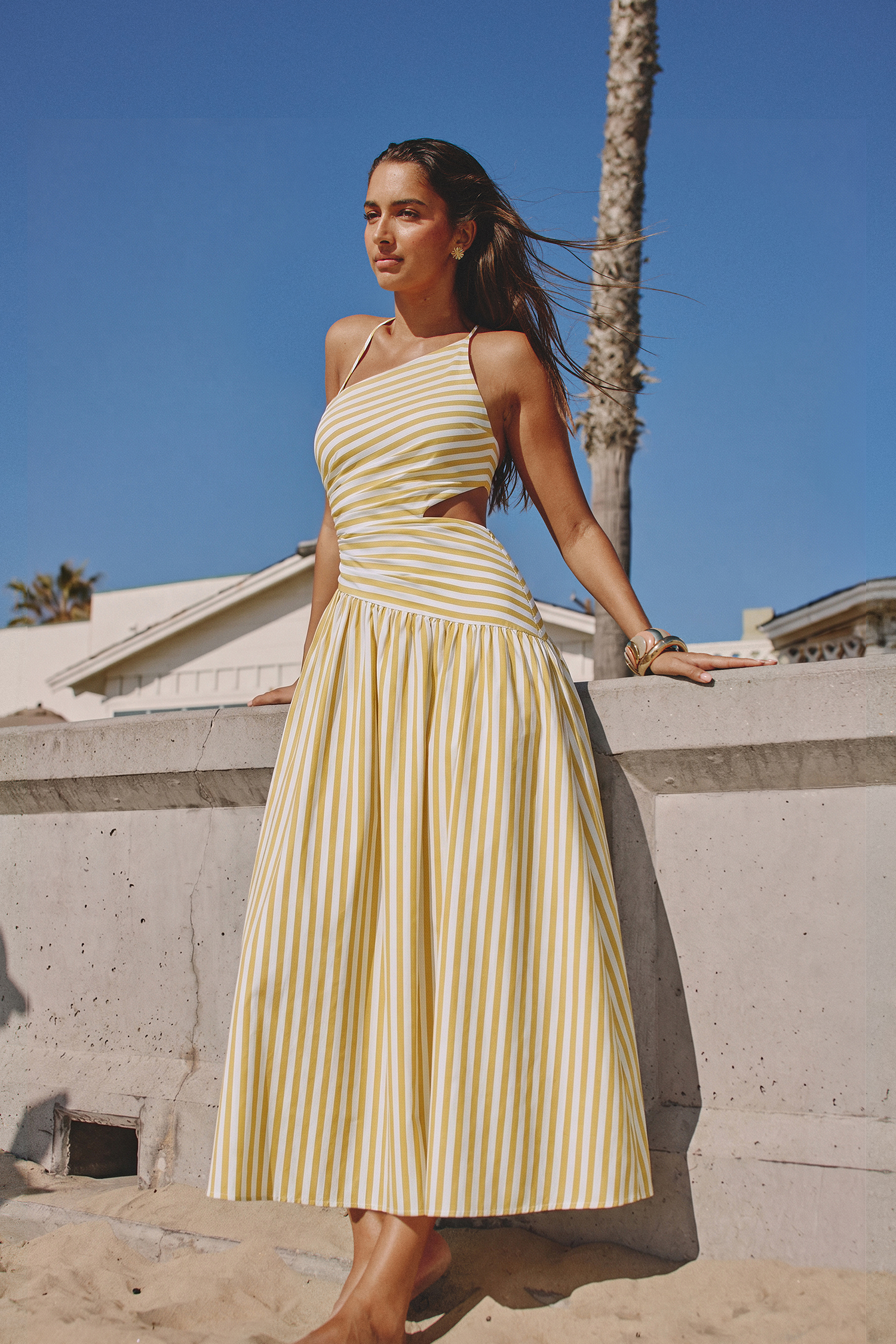 Sukienka maxi w paski Good as Gold