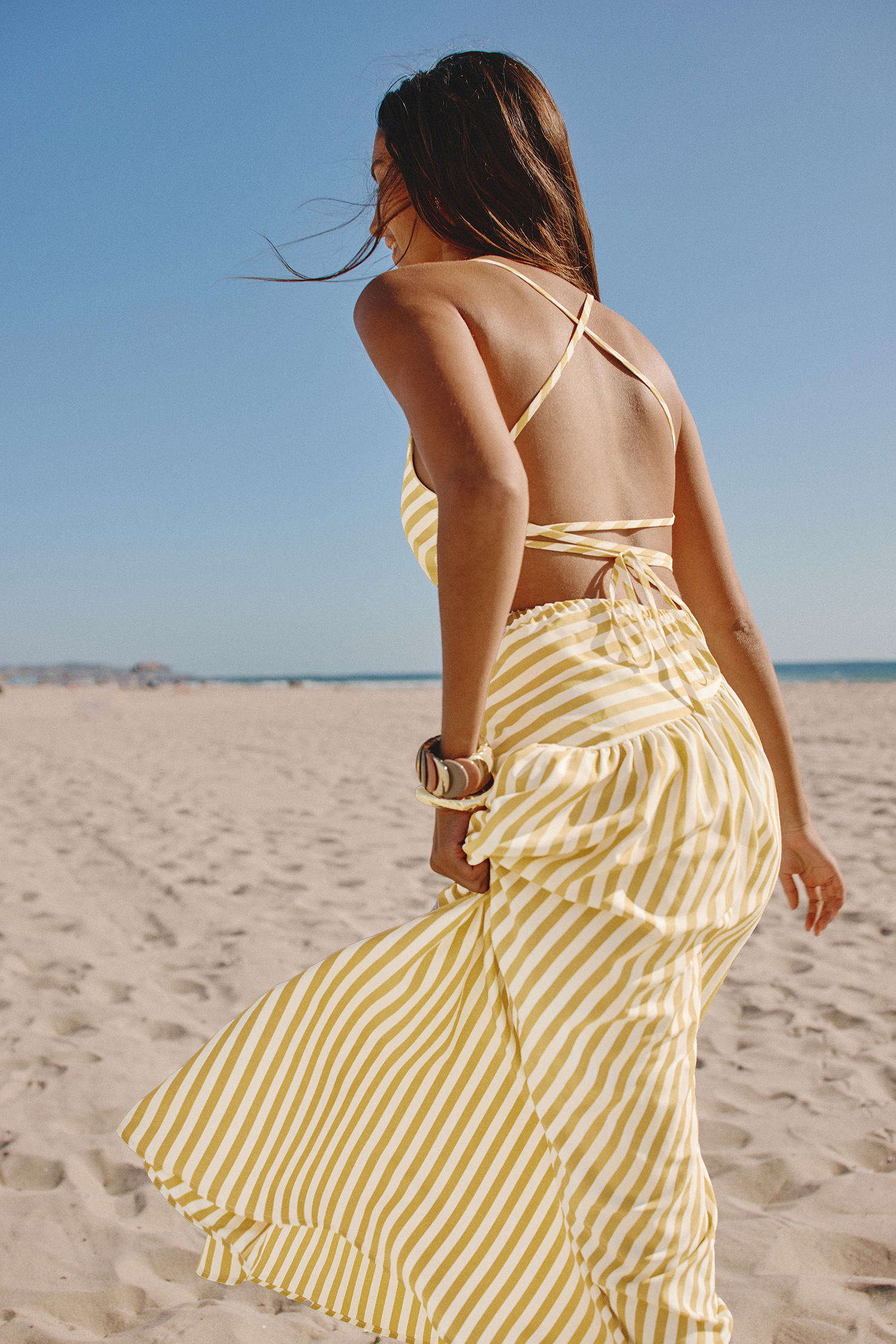 Sukienka maxi w paski Good as Gold