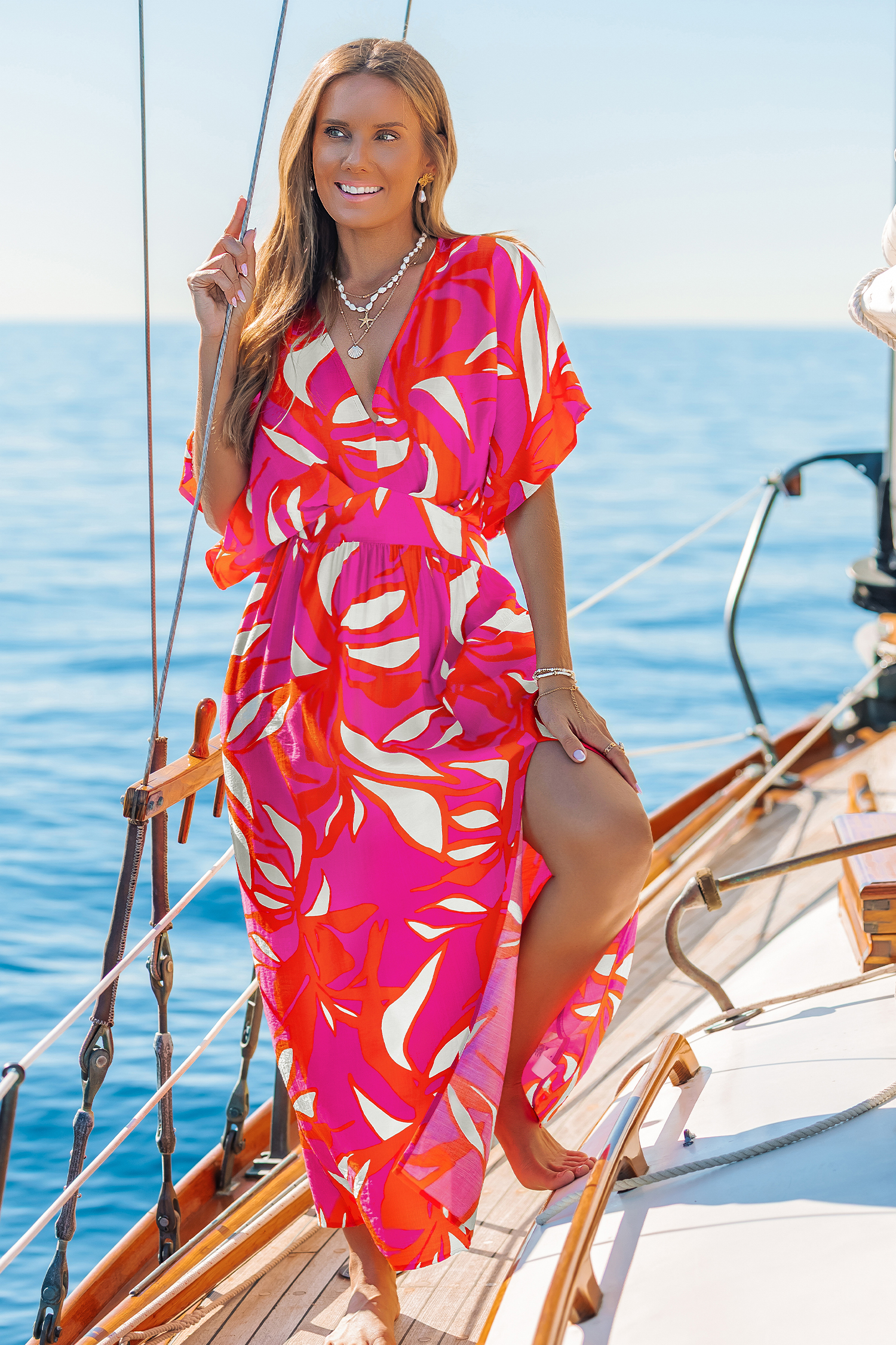 Feel It in My Soul Tropical Midi Dress