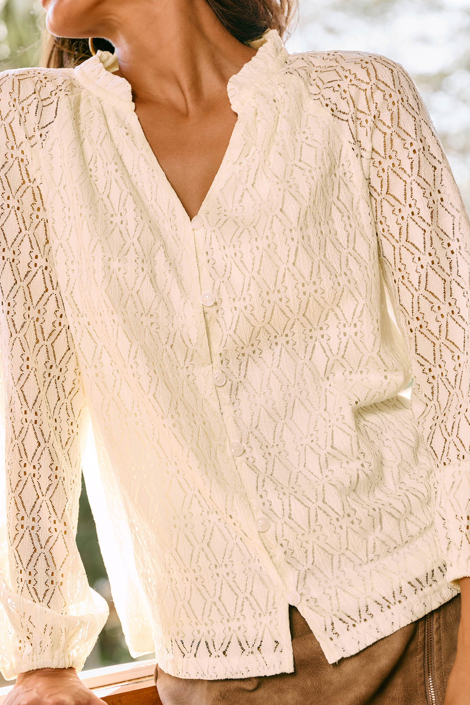 Porcelain Beige Blouse