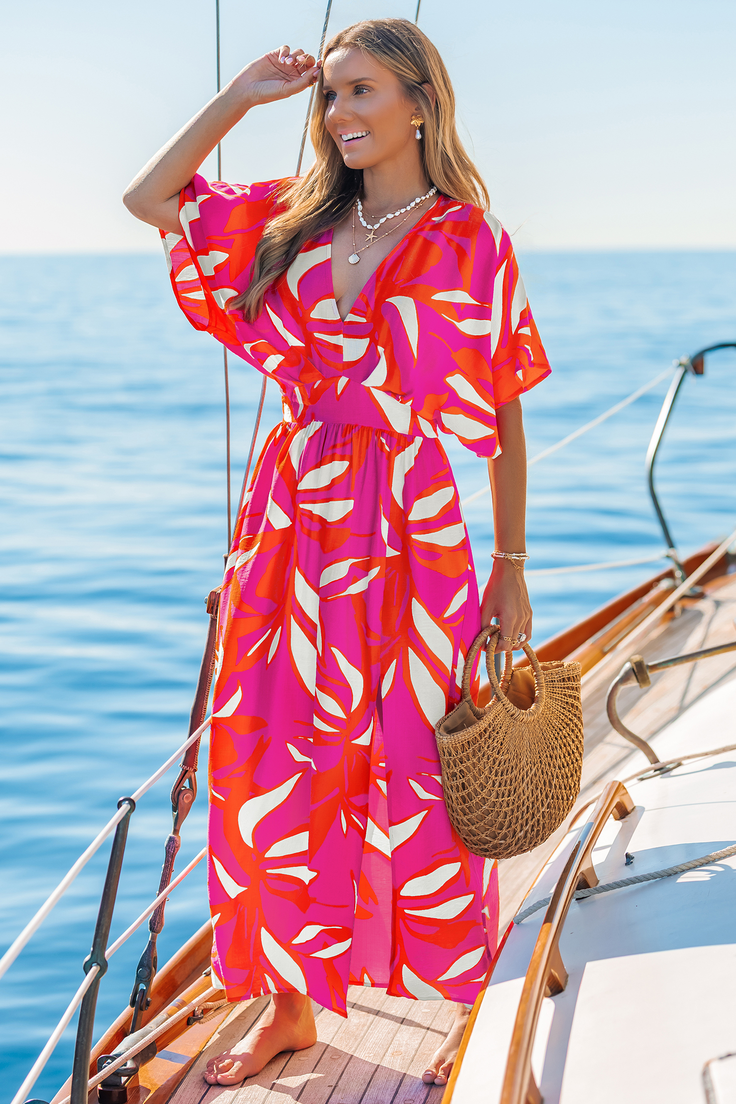 Feel It in My Soul Tropical Midi Dress