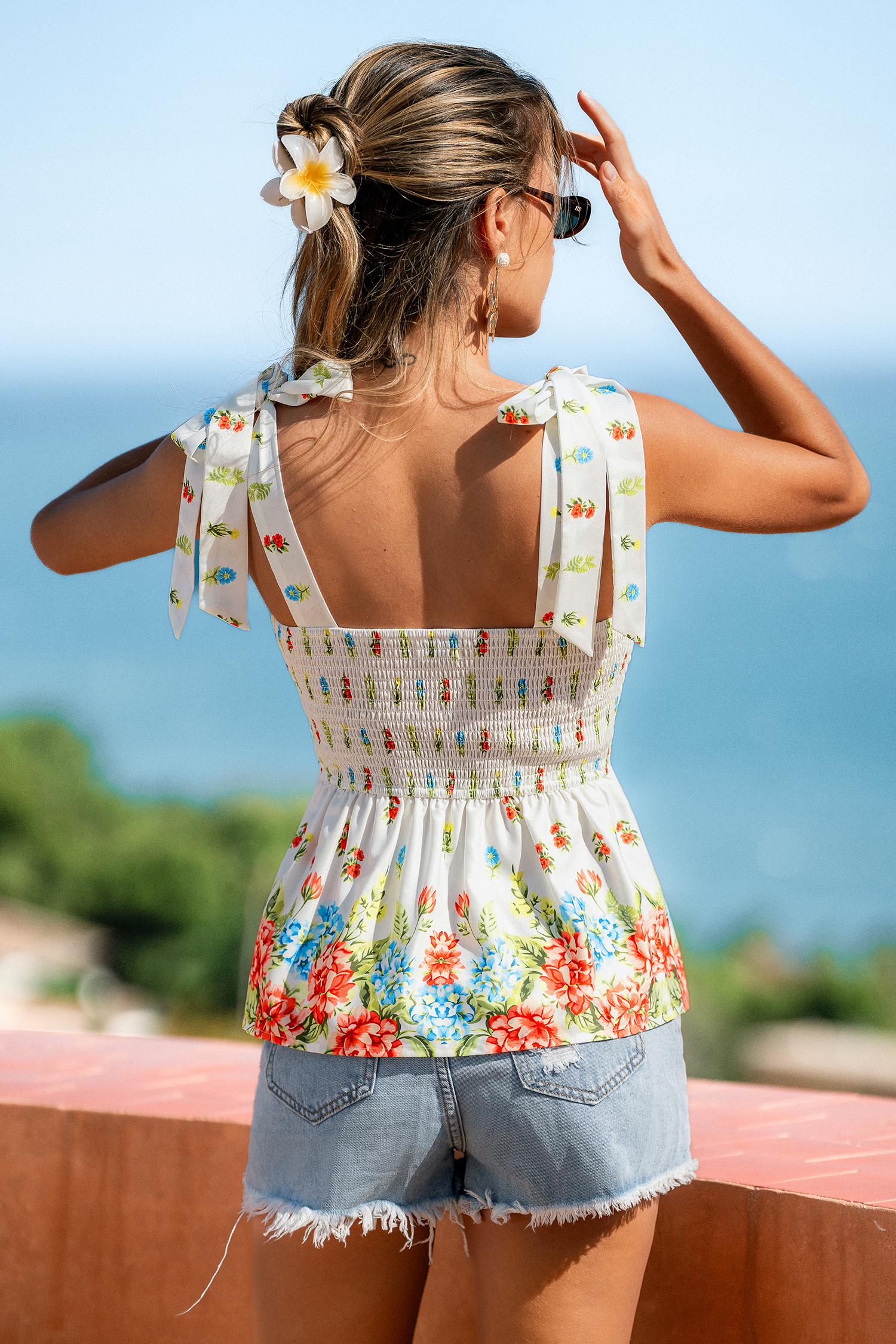Natural Light Floral Top