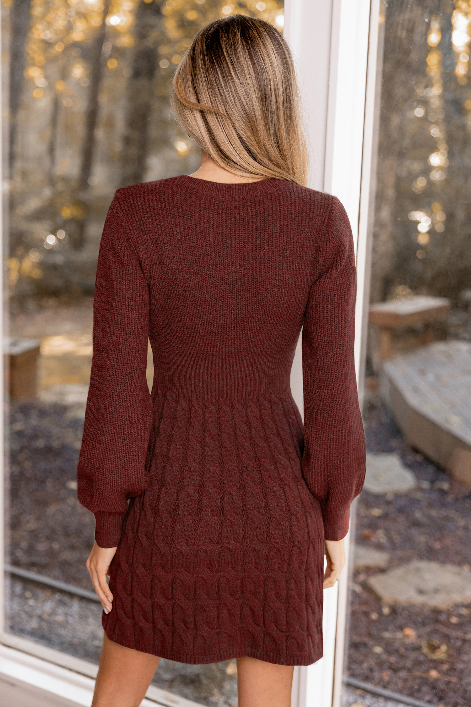Sukienka sweterkowa Morning Brew Brown Mini