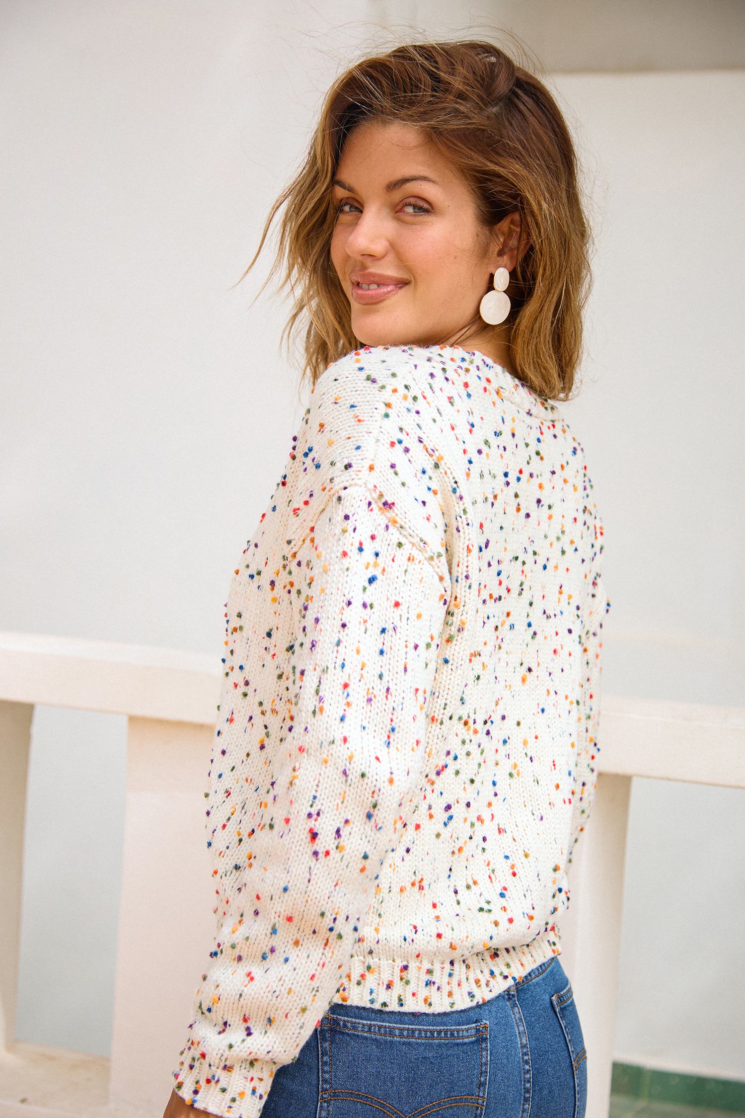 Cardigan a pois 