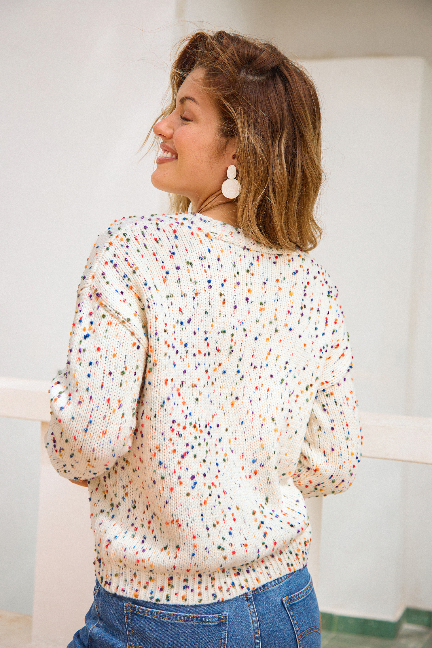 Cardigan a pois 