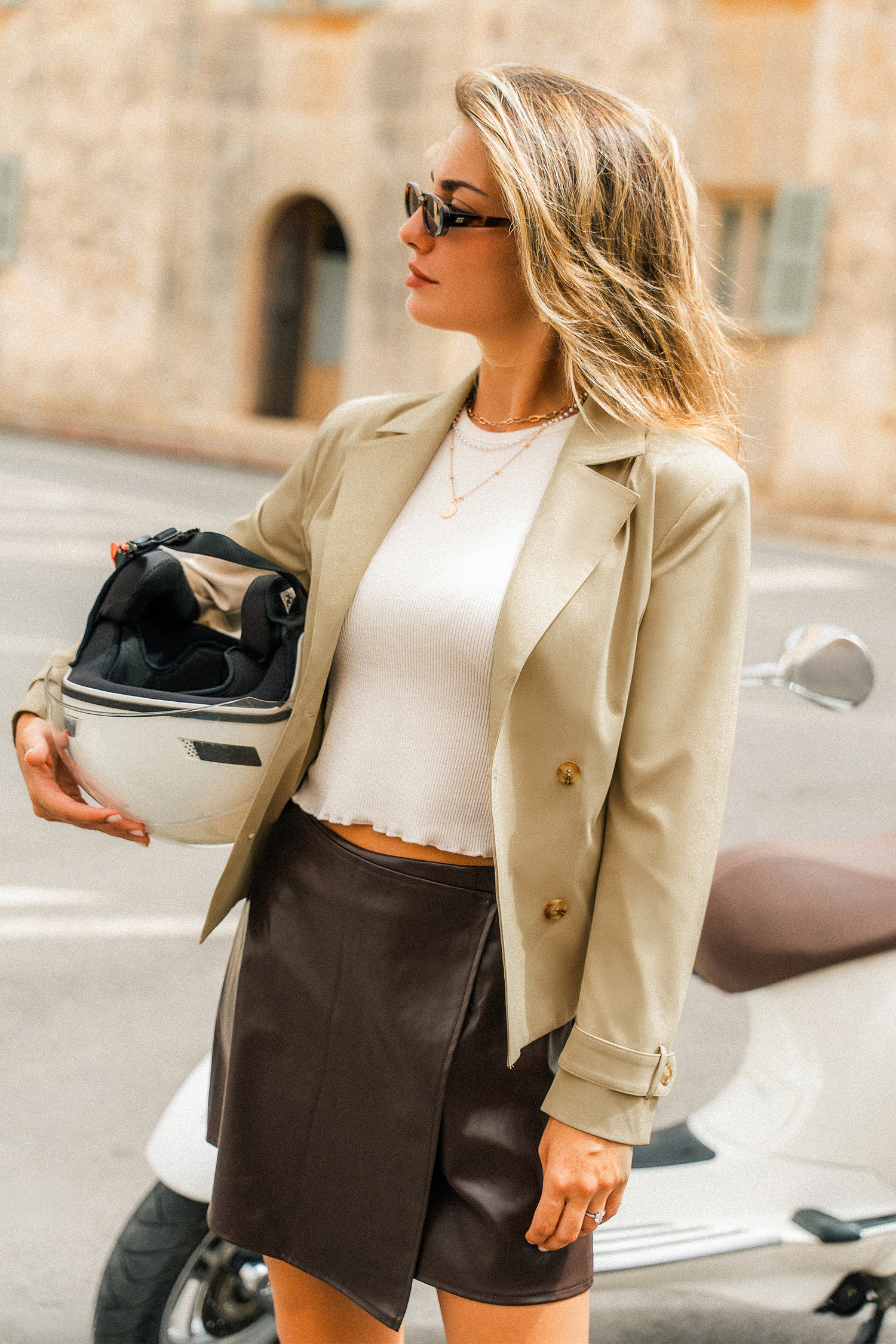 In Transit Khaki Tench Coat