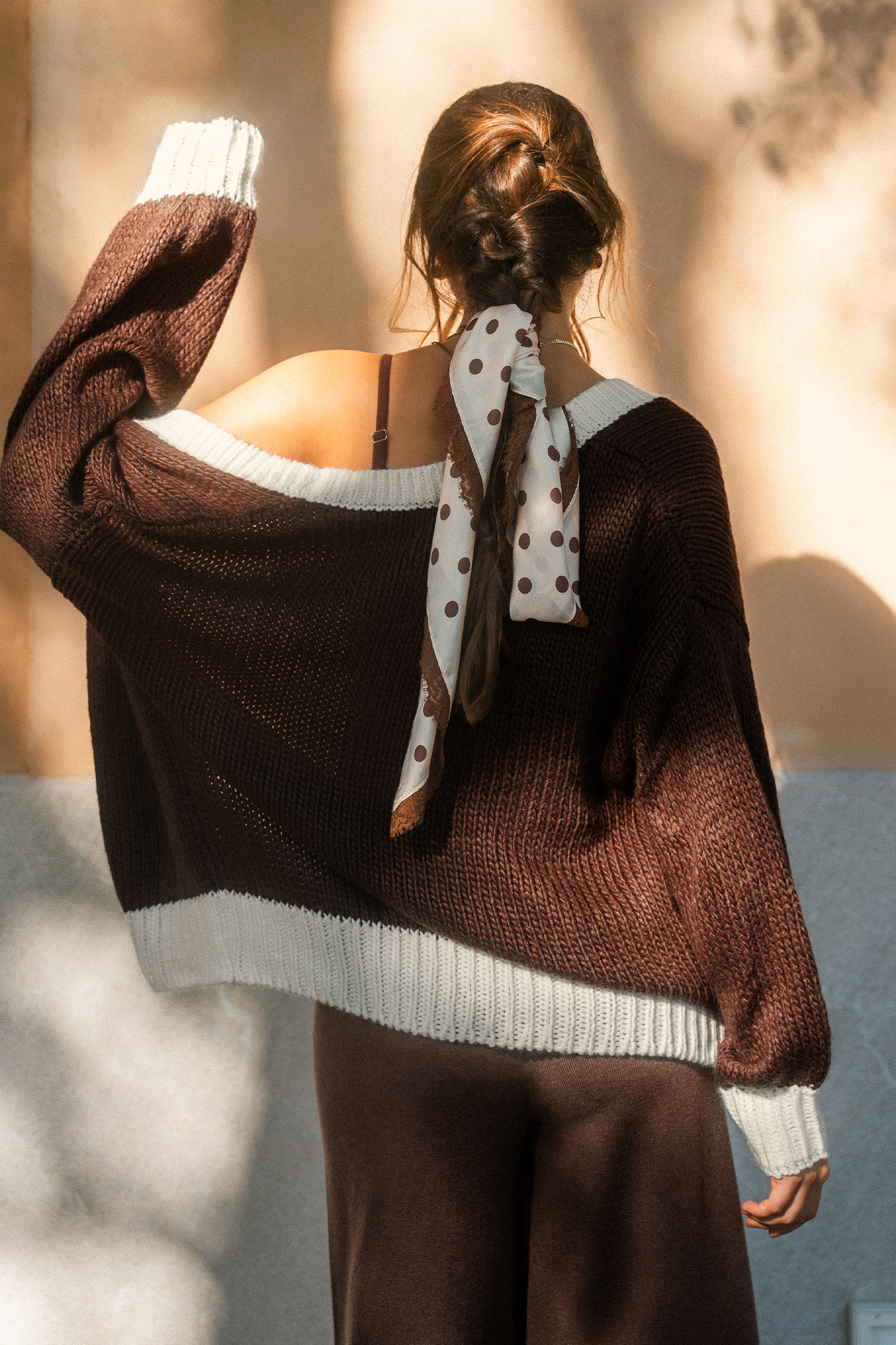 Cinnamon Chai Colorblock Cardigan