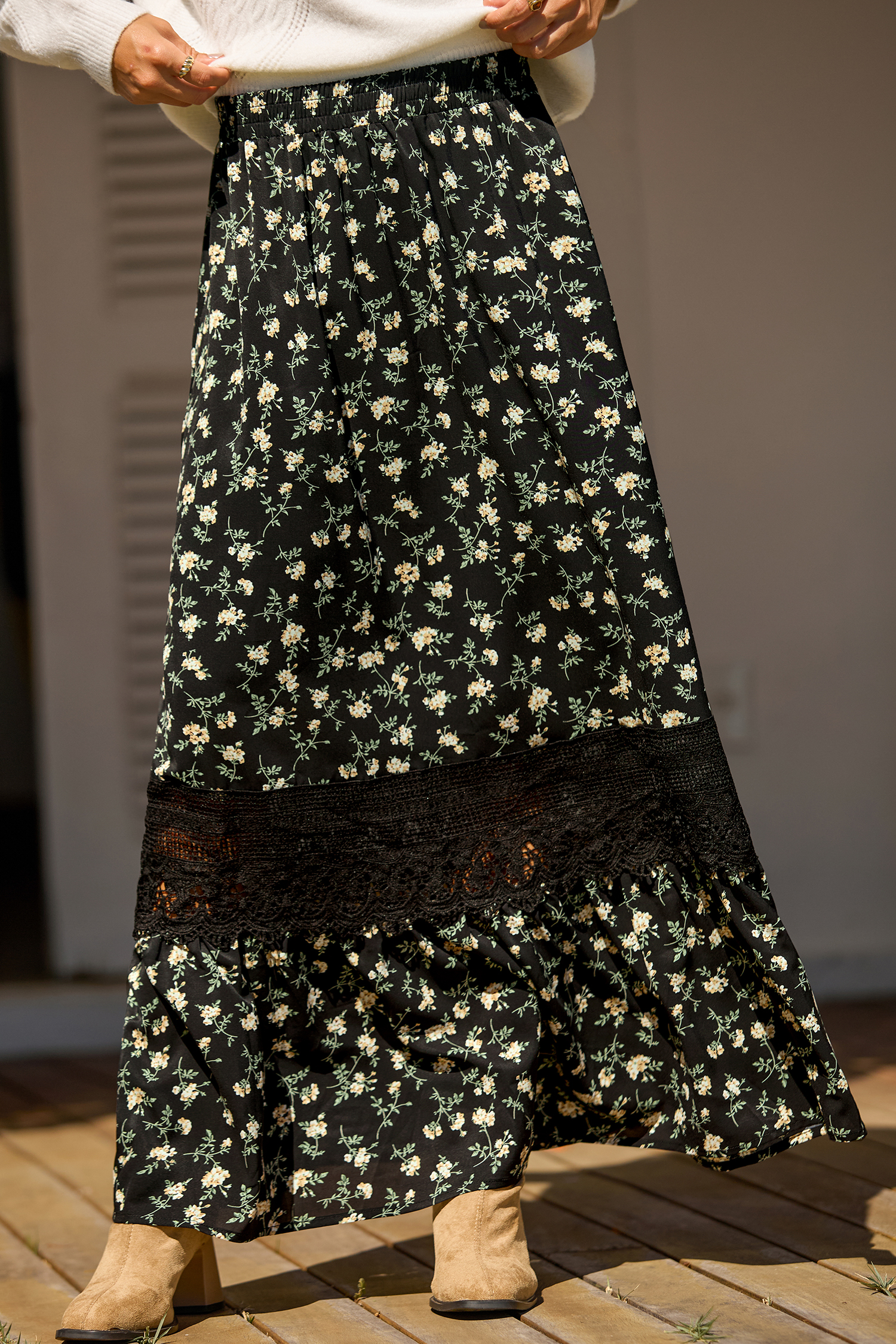 Picked for You Floral Maxi Skirt