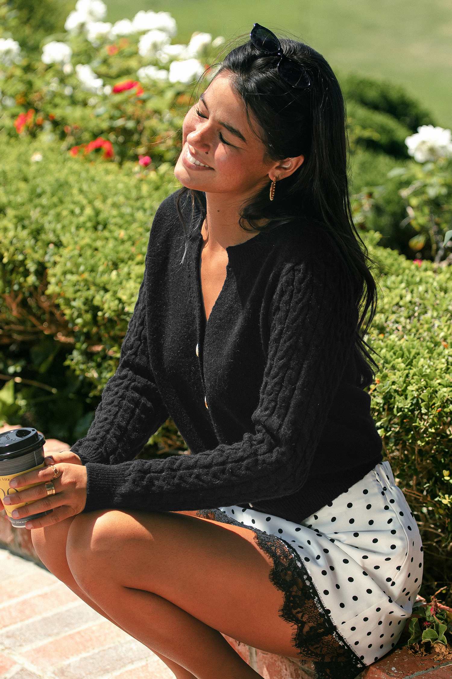 Cooler Days Black Cardigan