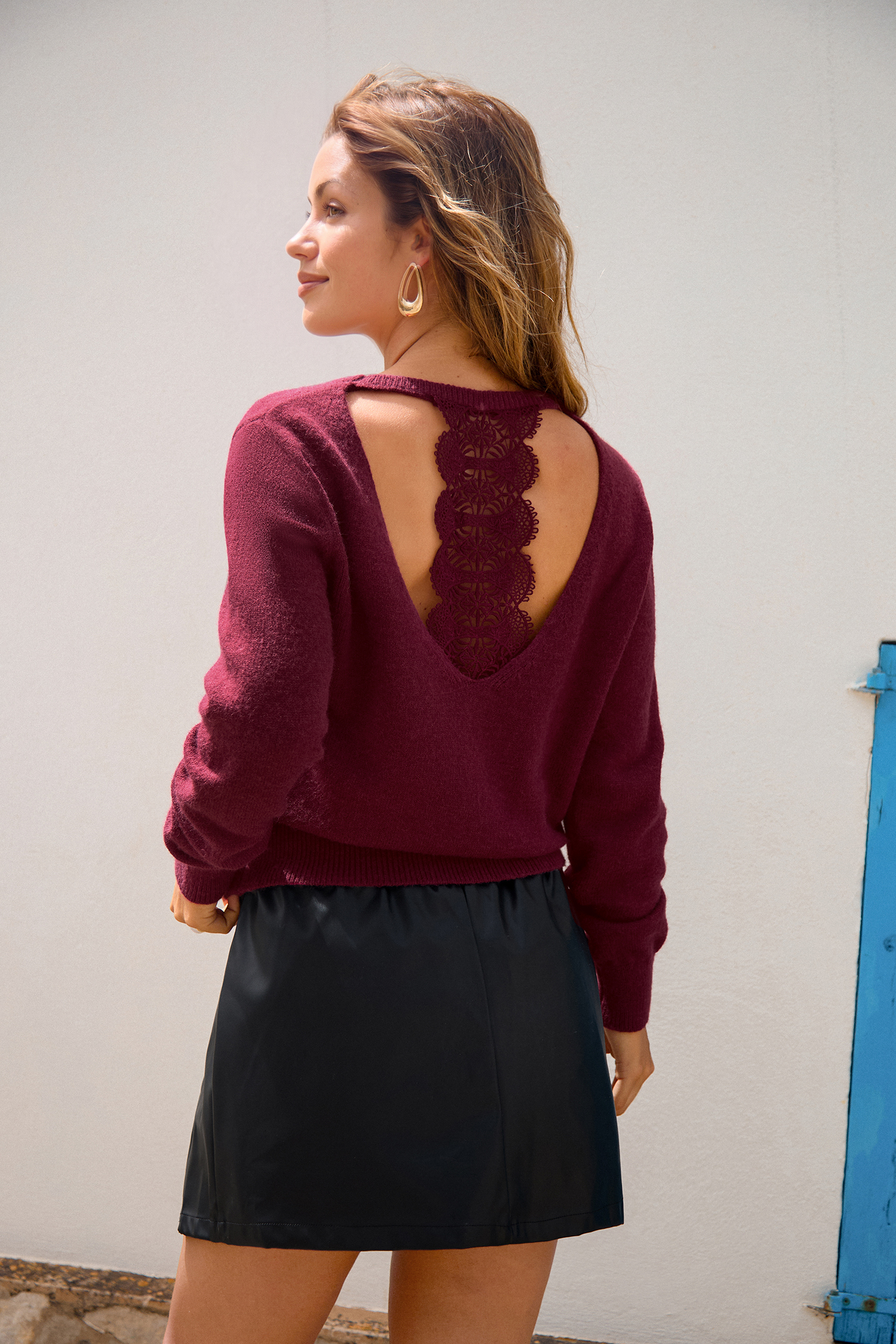Plot Twist Red Sweater