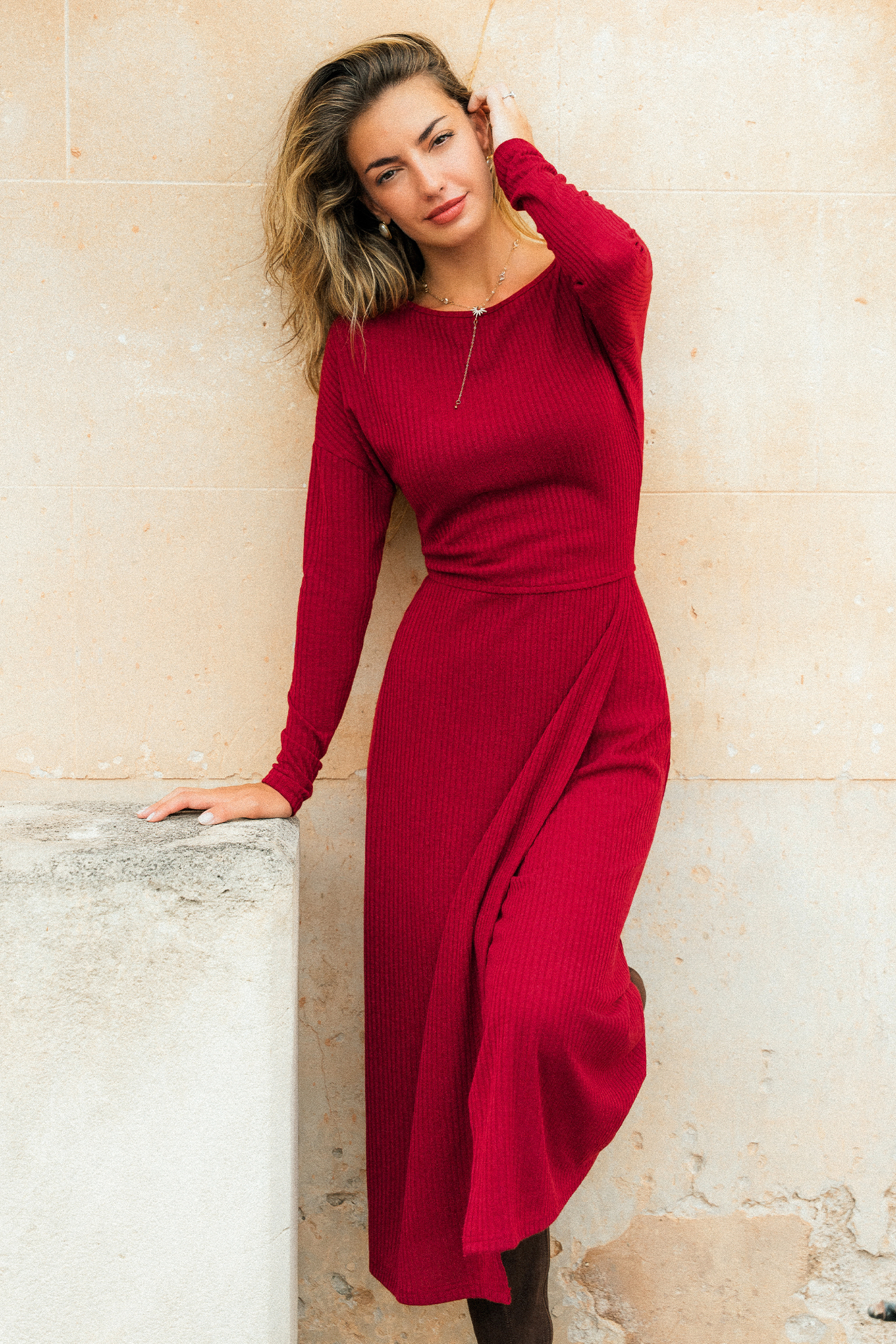 Yours Truly Red Maxi Dress