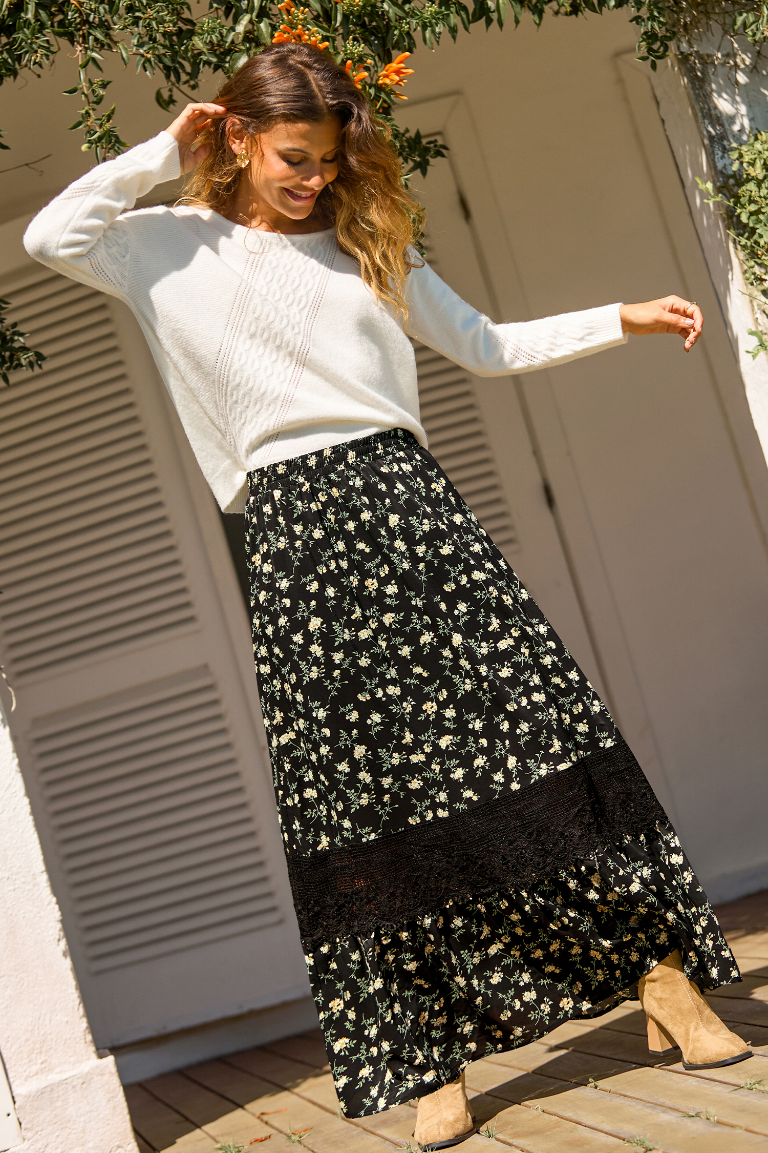 Picked for You Floral Maxi Skirt