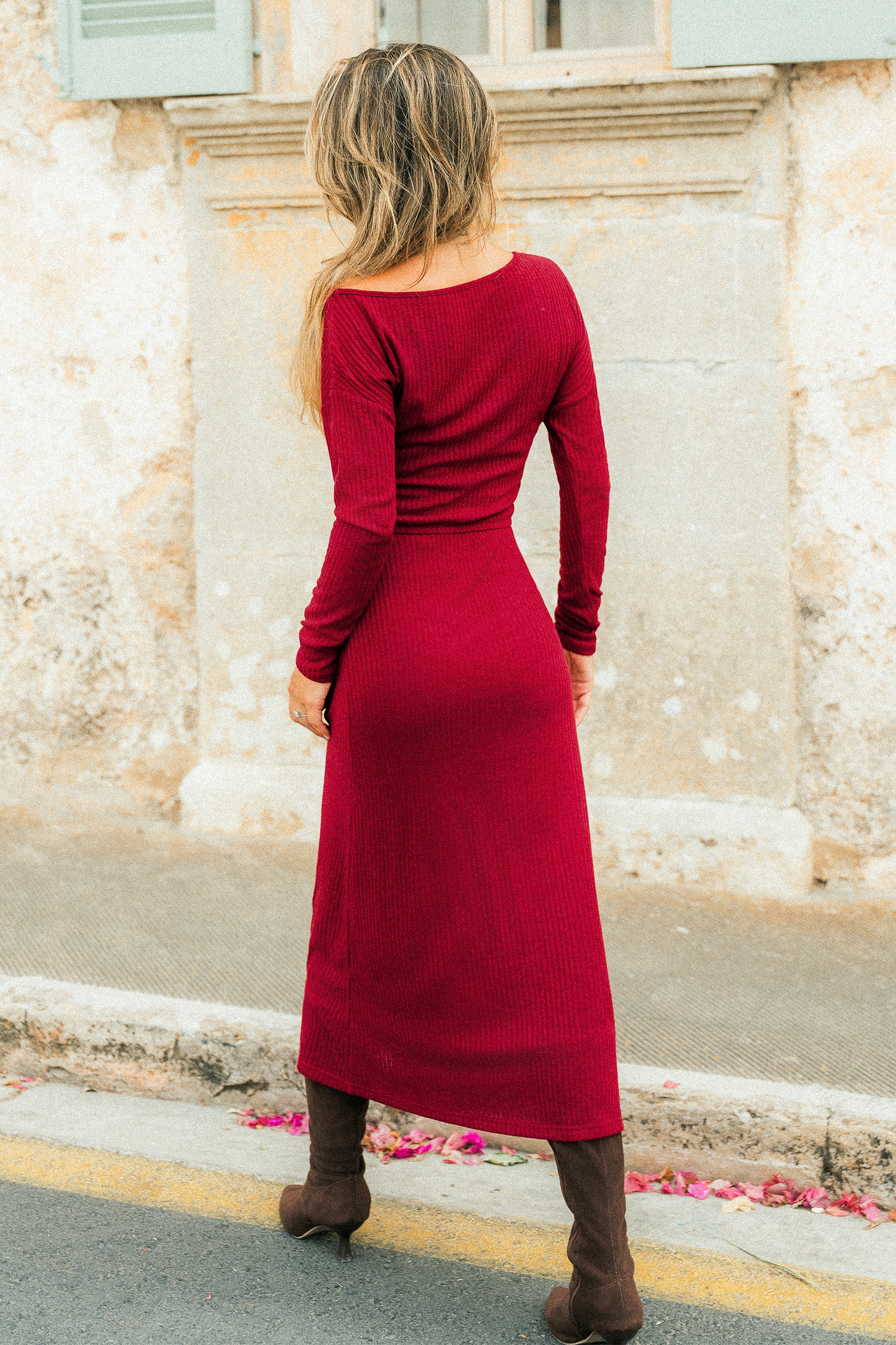 Yours Truly Red Maxi Dress