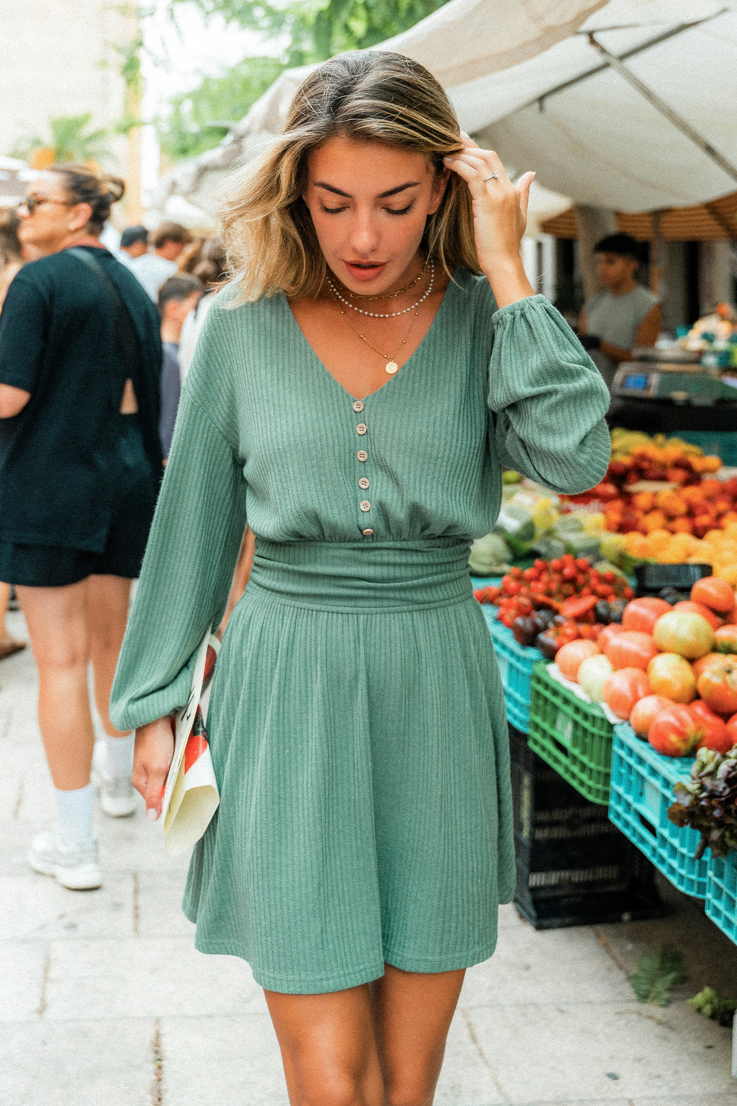 Easy on the Eyes Mint Mini Dress