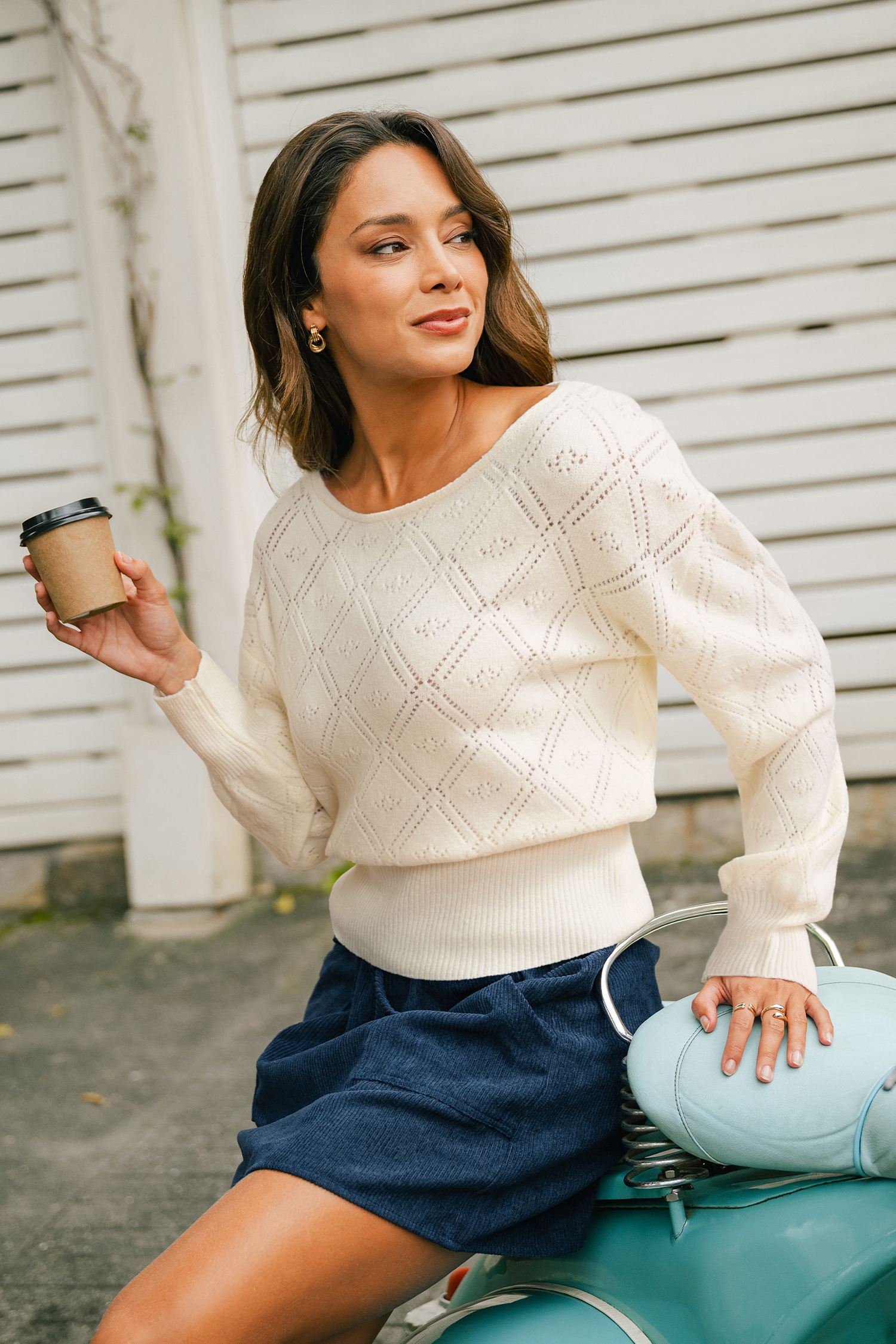 Front & Center Beige Jumper