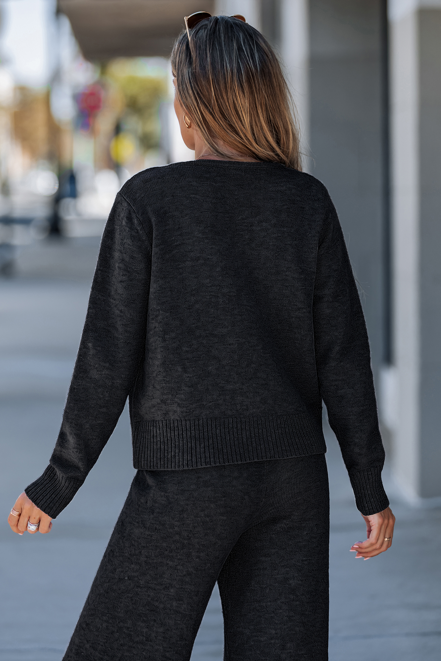 In the Know Black Sweater