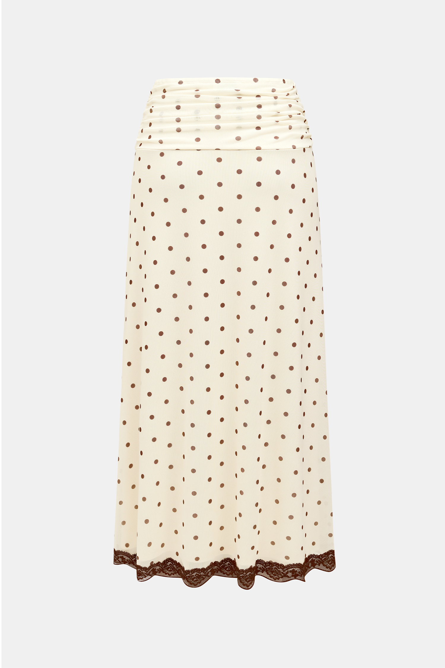 Fall Flirt Polka Dot Maxi Skirt
