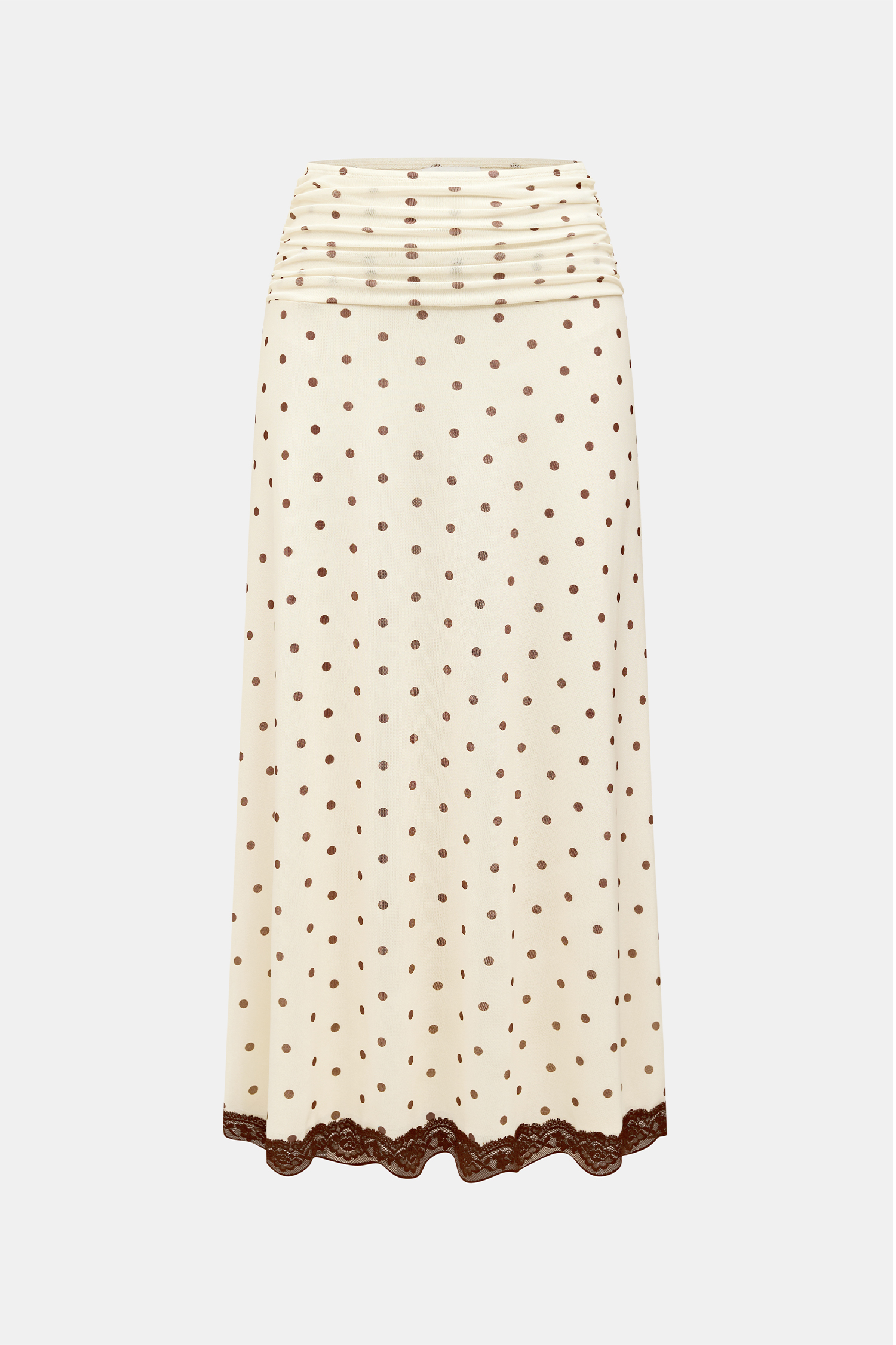 Fall Flirt Polka Dot Maxi Skirt