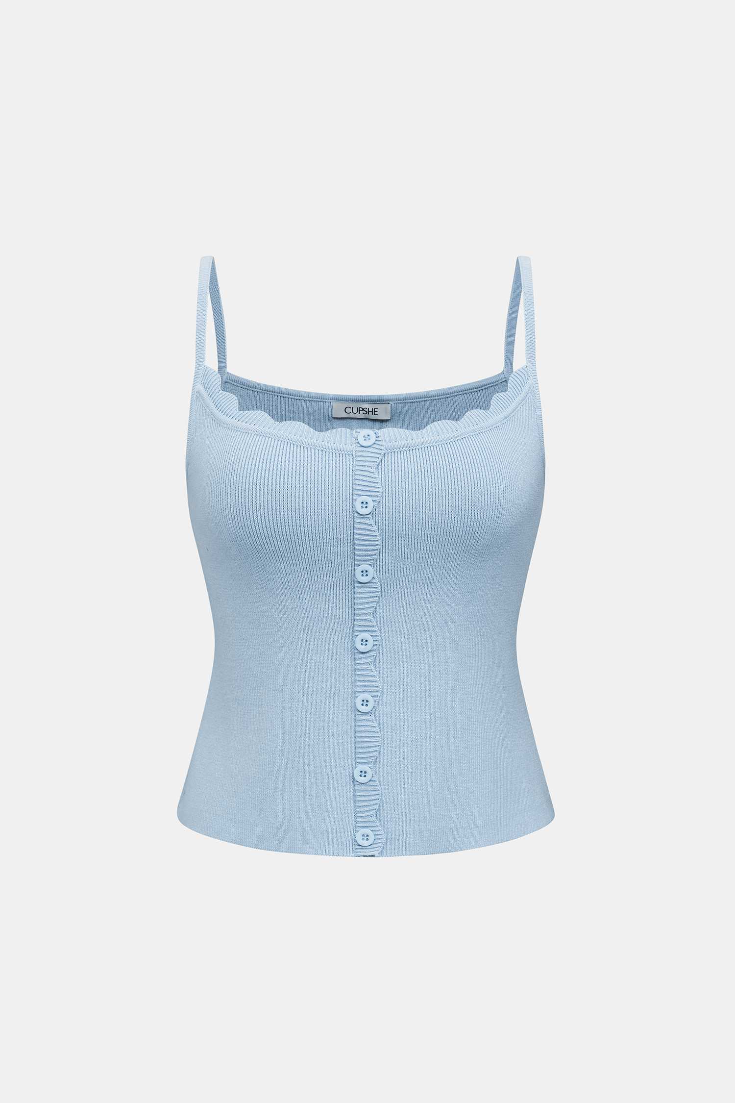Top in maglia blu Just Lovely