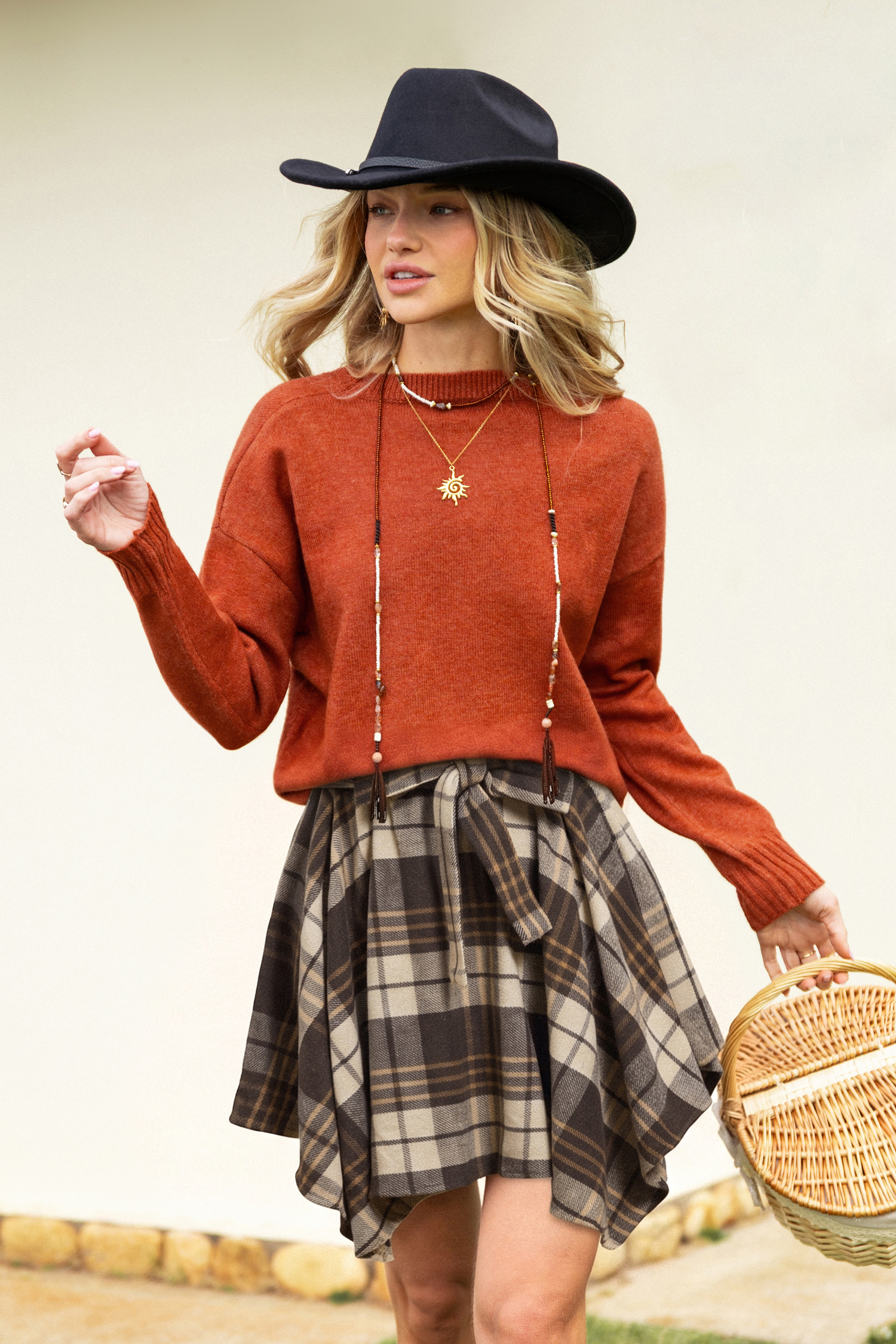 Pomarańczowy sweter Sunday Mood