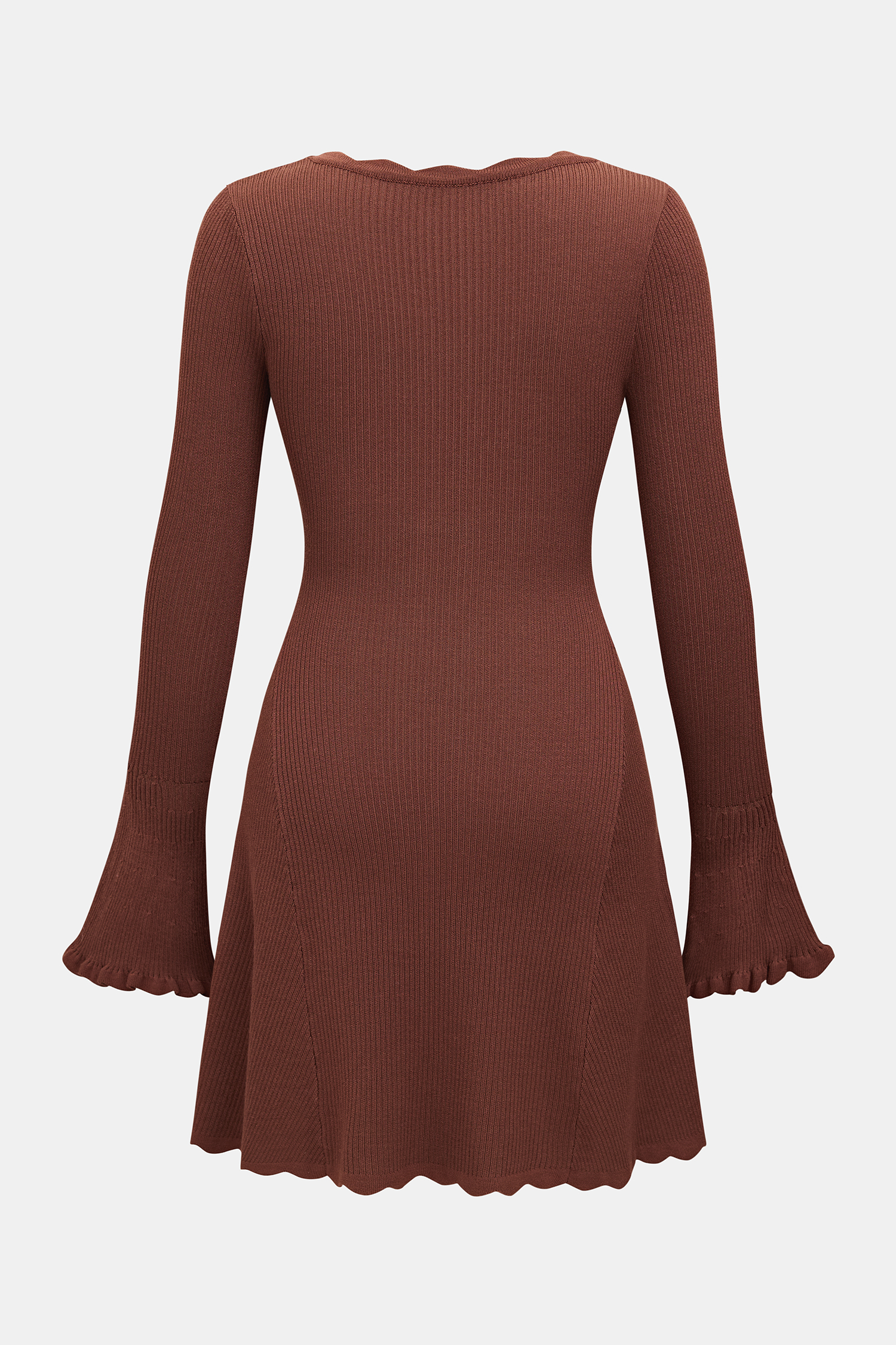Mini abito maglione marrone Open Meadow