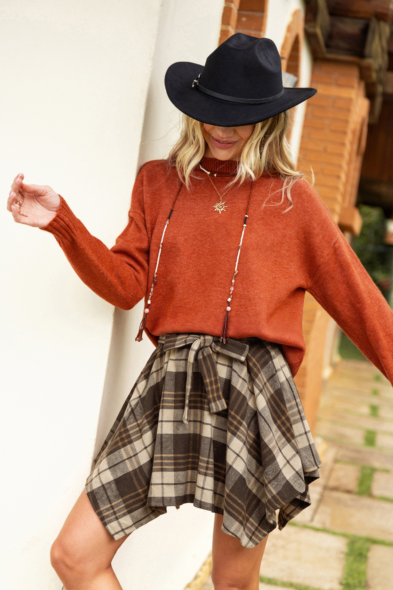 Sunday Mood Orange Sweater