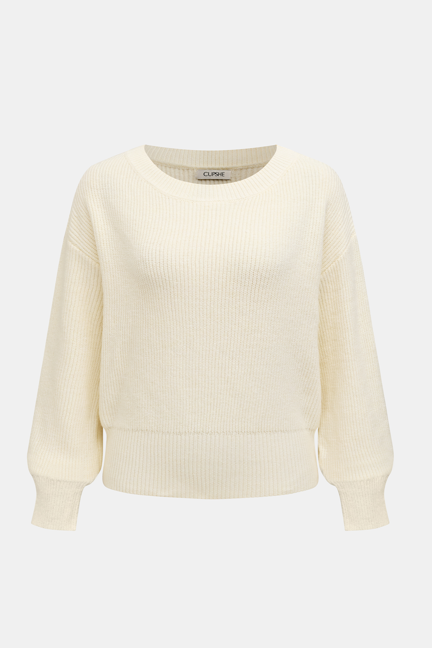 Neutraler Langarmpullover
