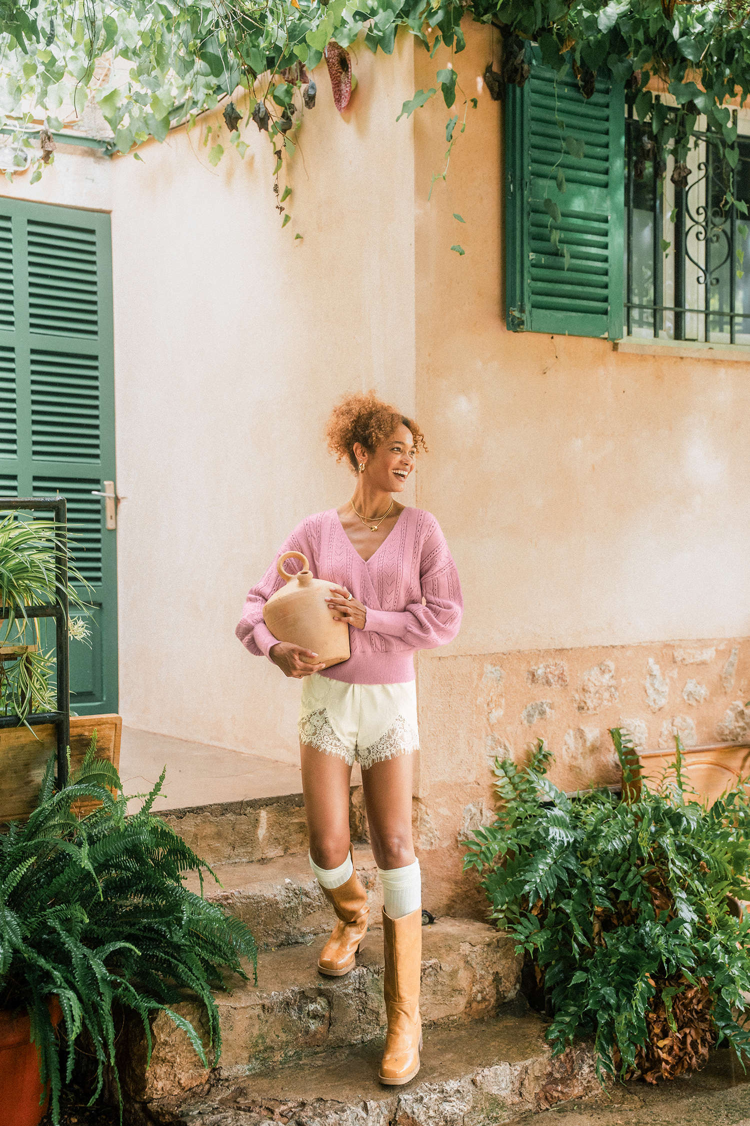 Delicate Beige Shorts