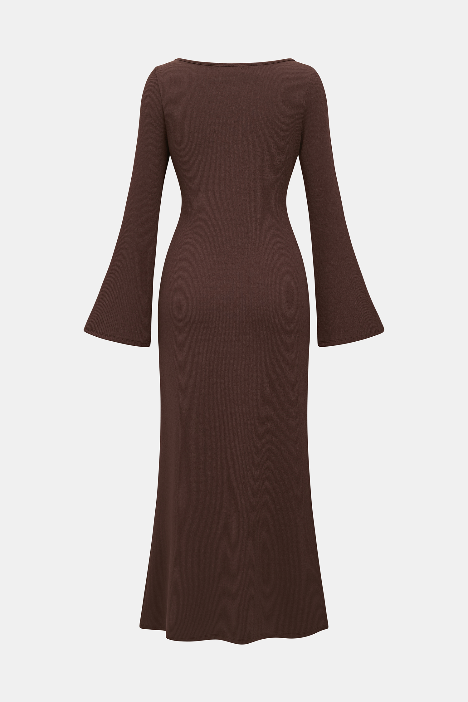 Abito lungo marrone da ragazza it-girl