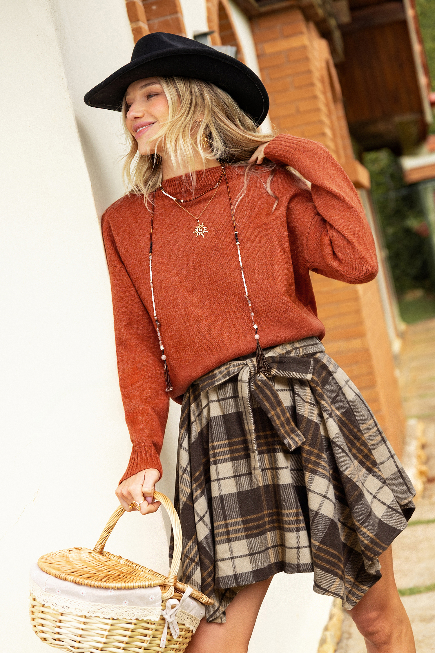 Pomarańczowy sweter Sunday Mood