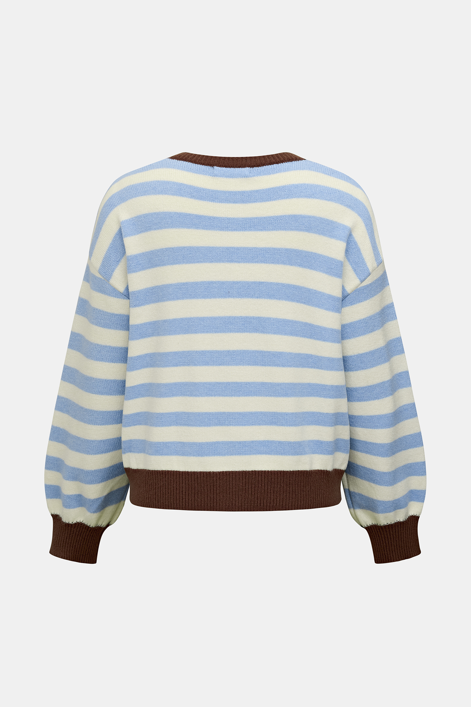 Cardigan a righe per il tempo libero