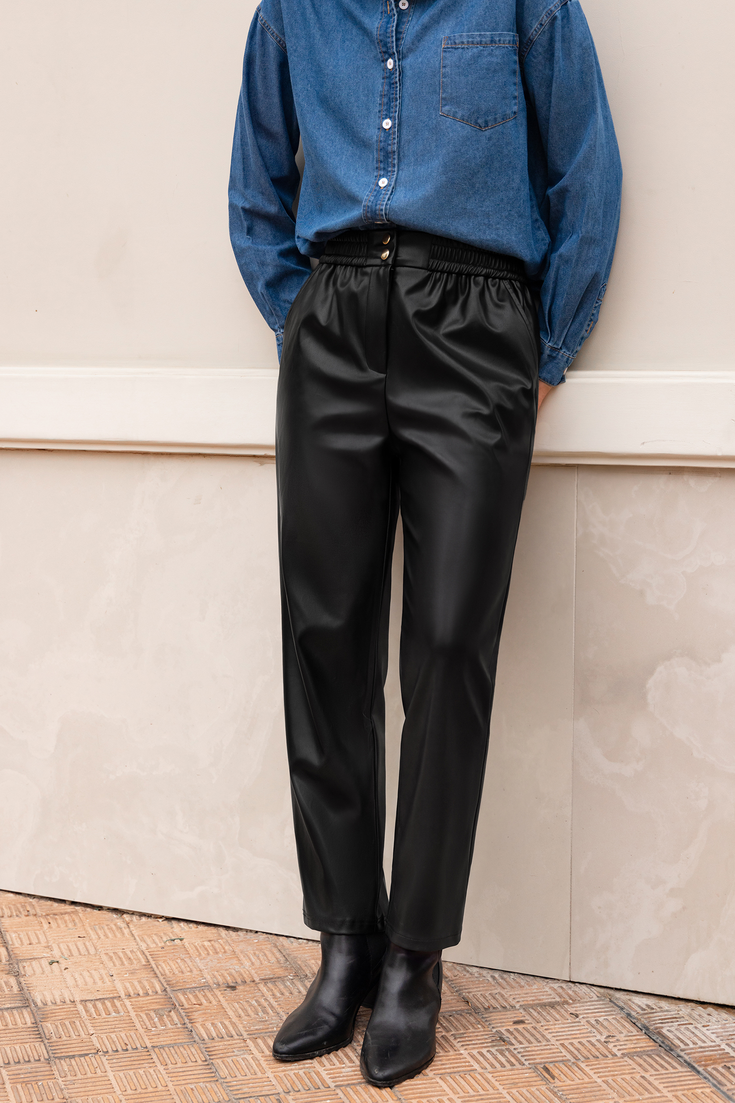 Late Night Faux Leather Pants