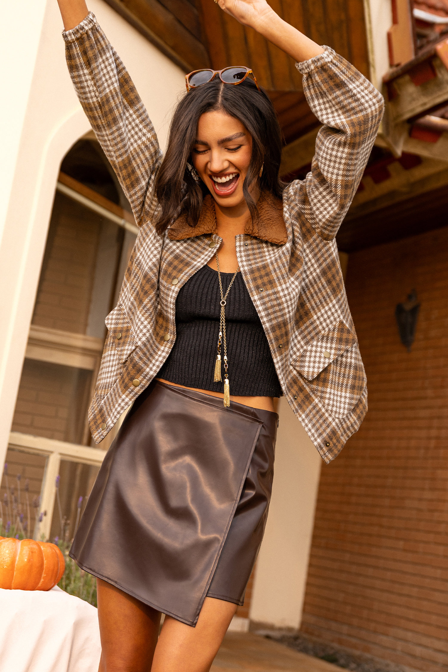 Cozy Life Plaid Jacket