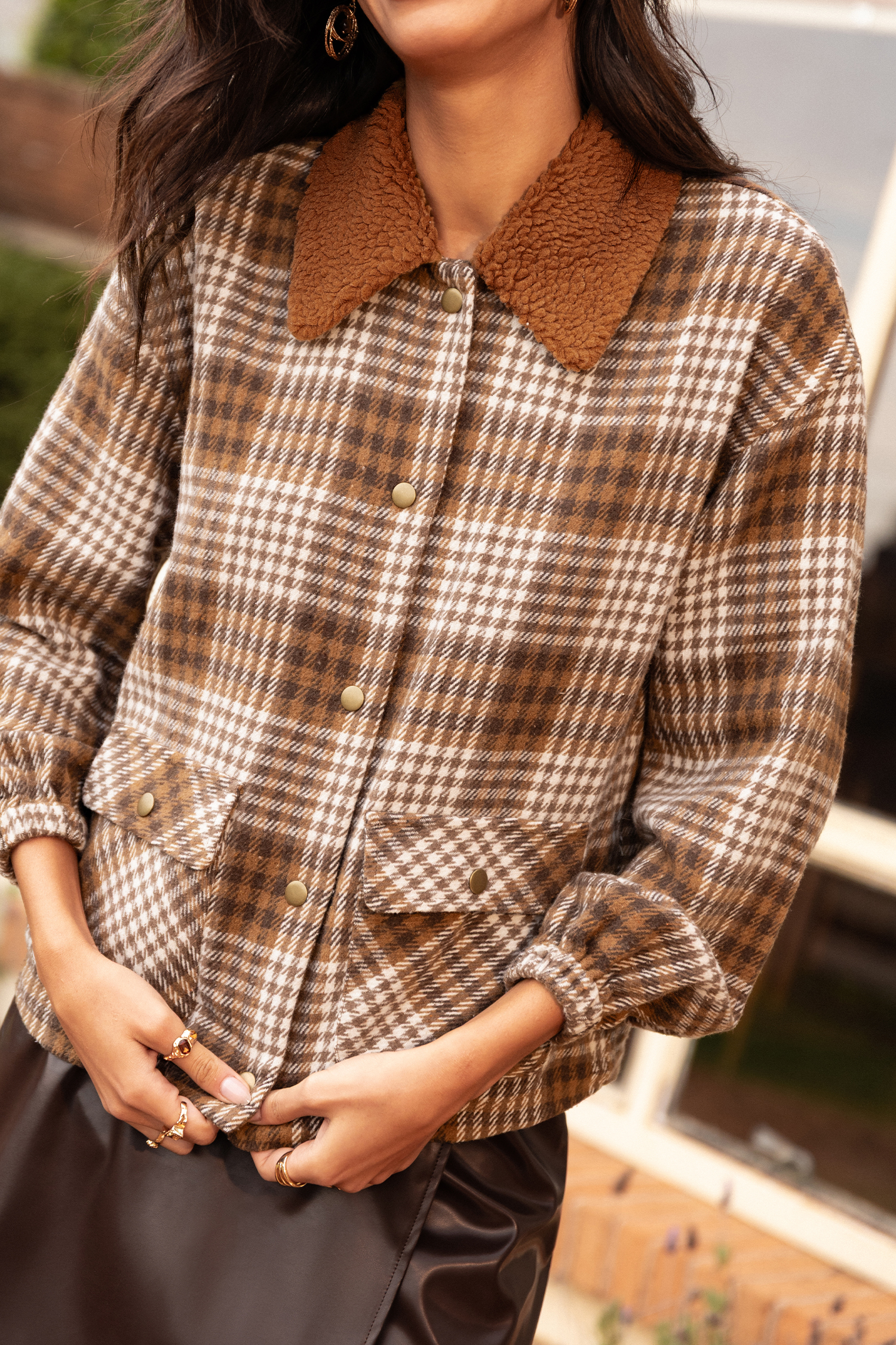 Cozy Life Plaid Jacket