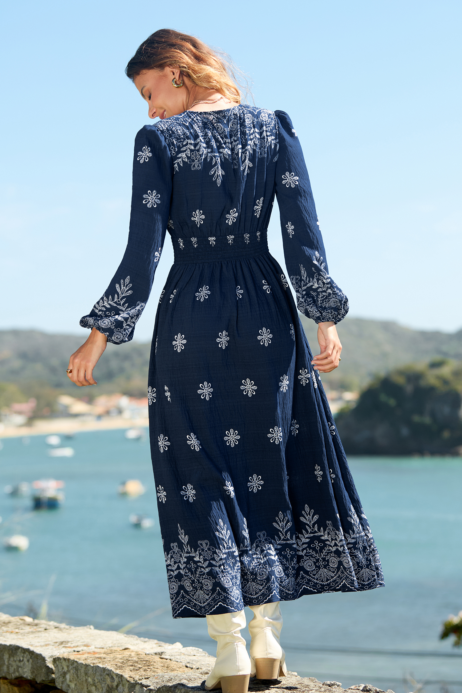 Folk Story Floral Maxi Dress