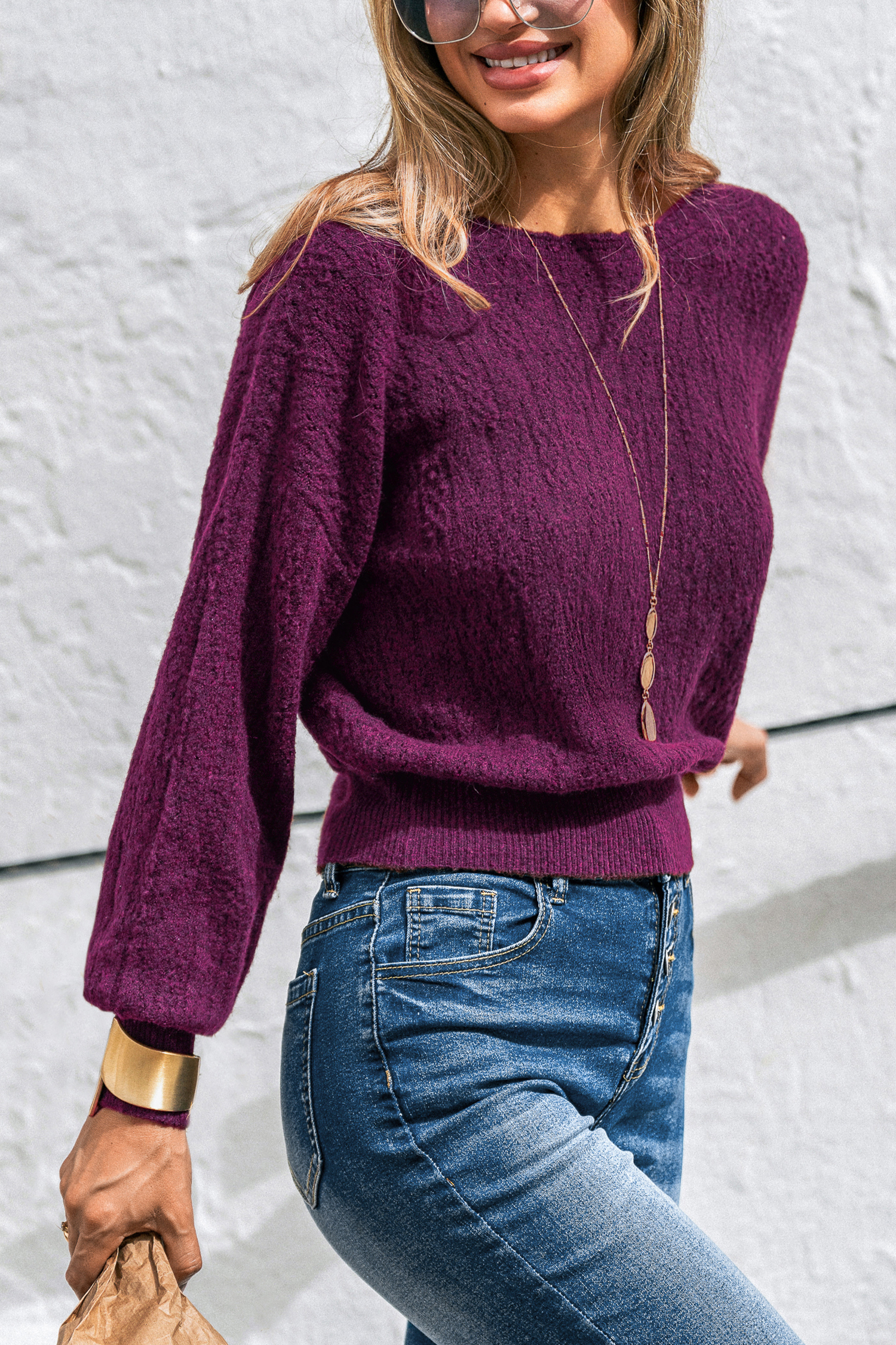 Plum Perfect Purple Sweater