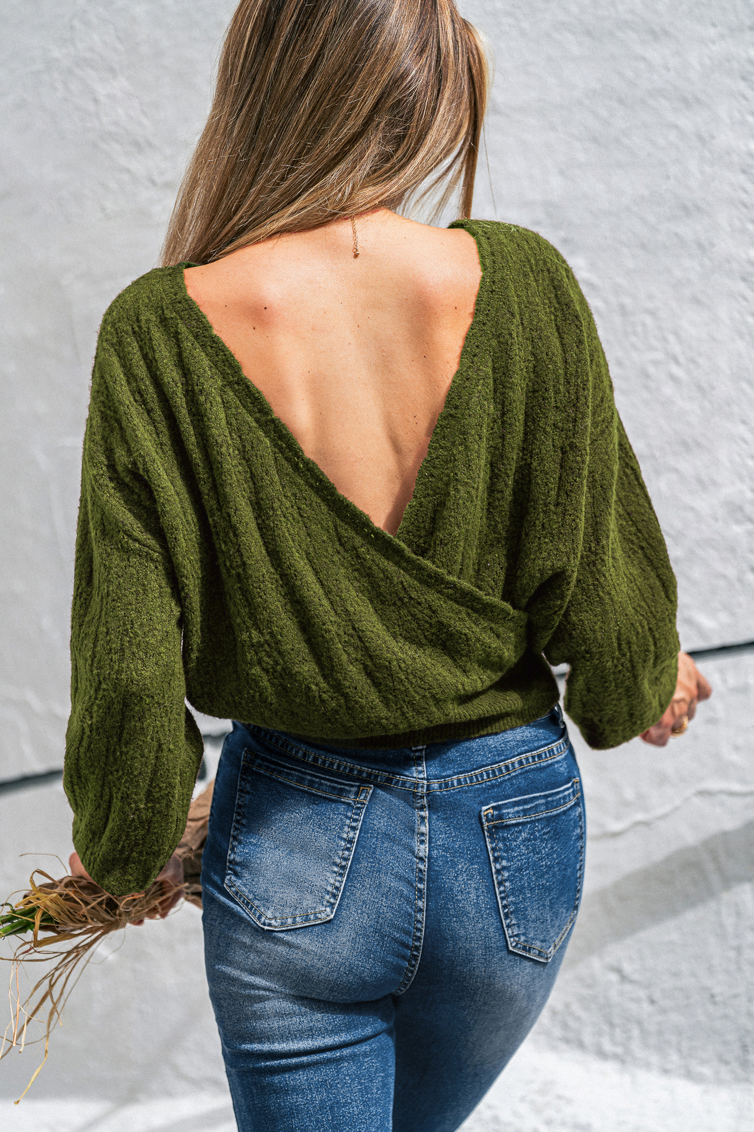 Plum Perfect Green Sweater
