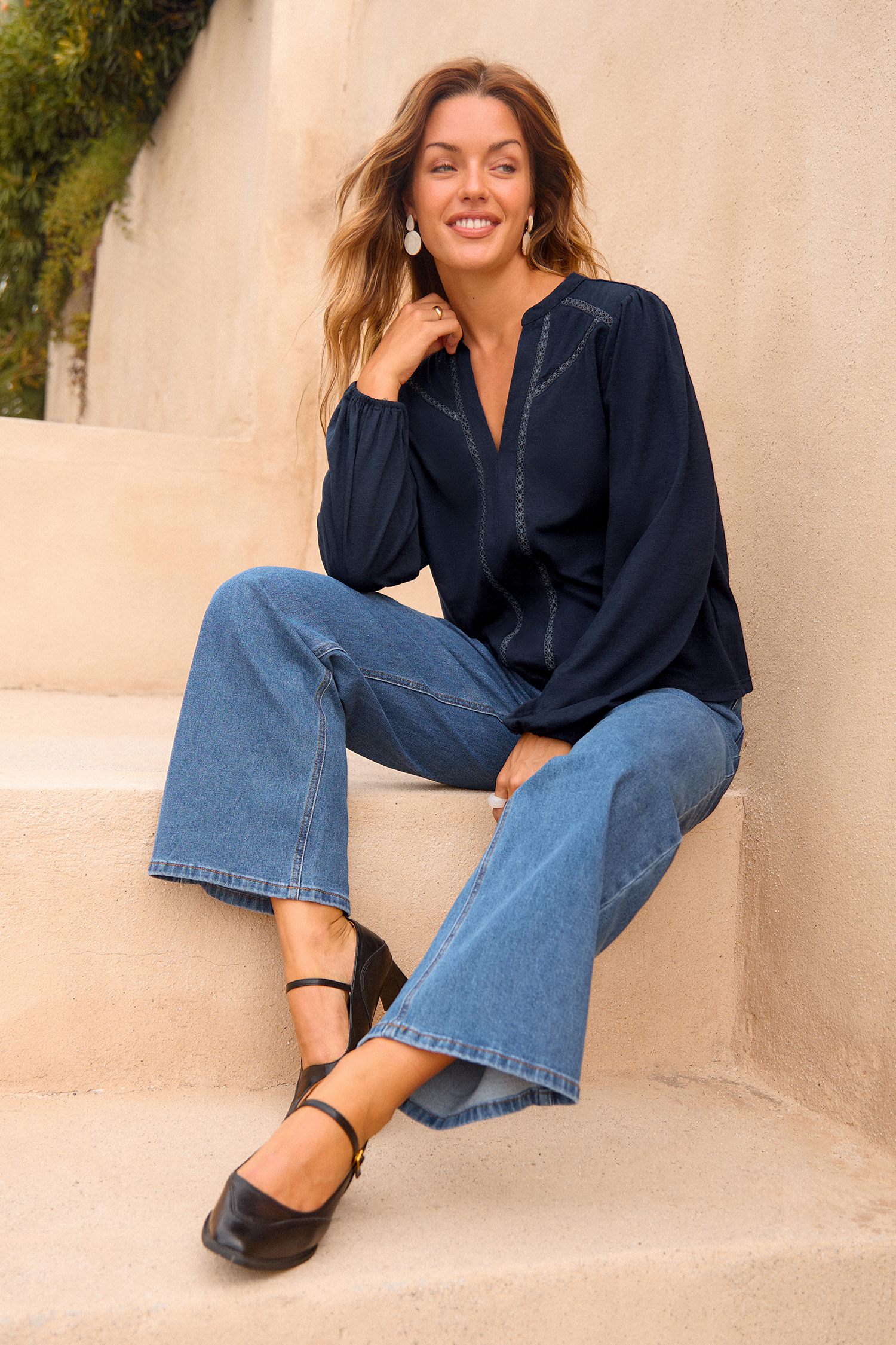 At First Sight Blue Blouse