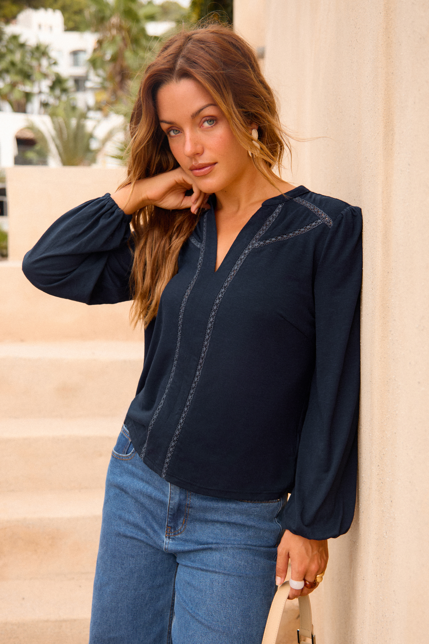 At First Sight Blue Blouse