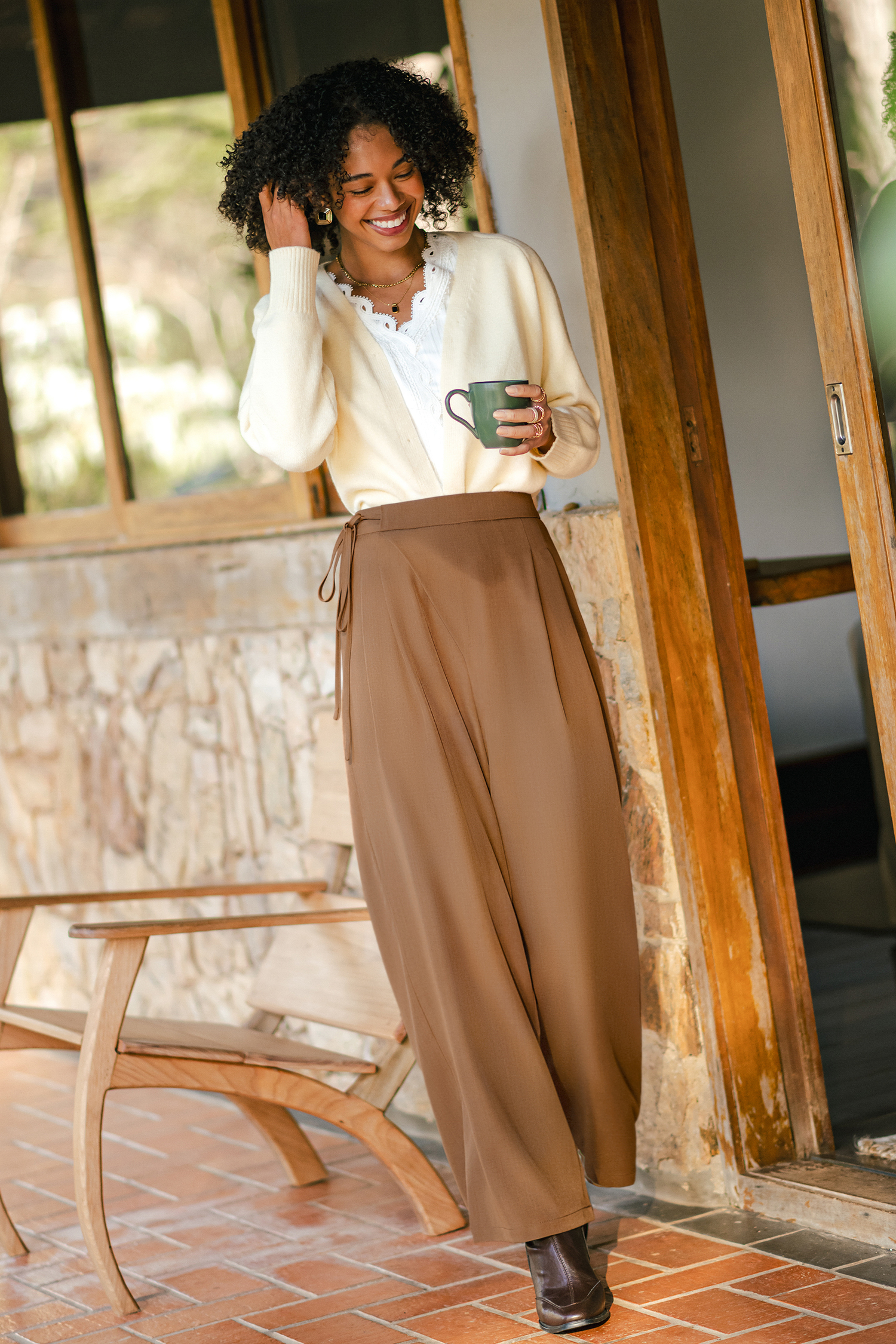 It Girl Energy Brown Pants