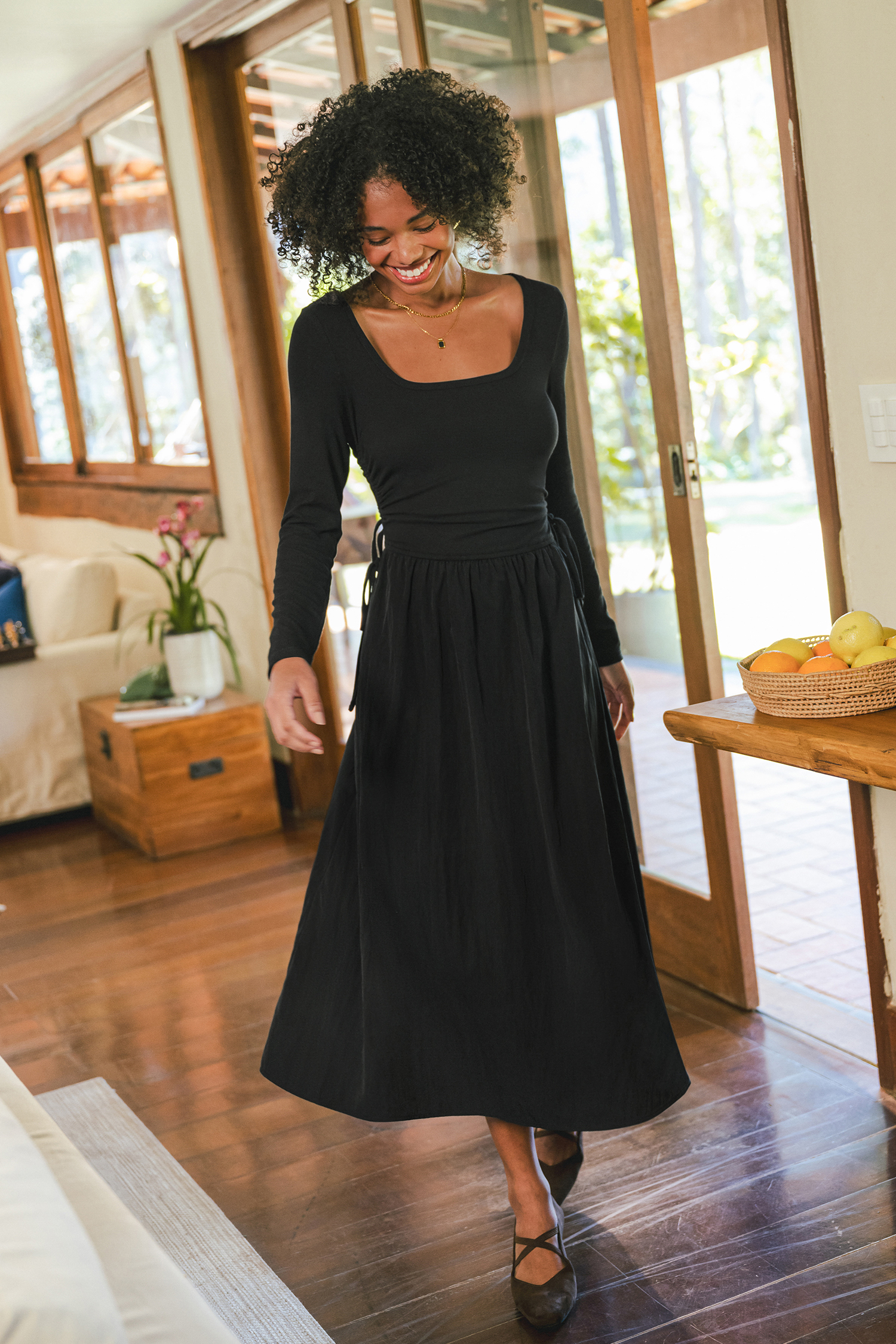 After Sundown Black Maxi Dress