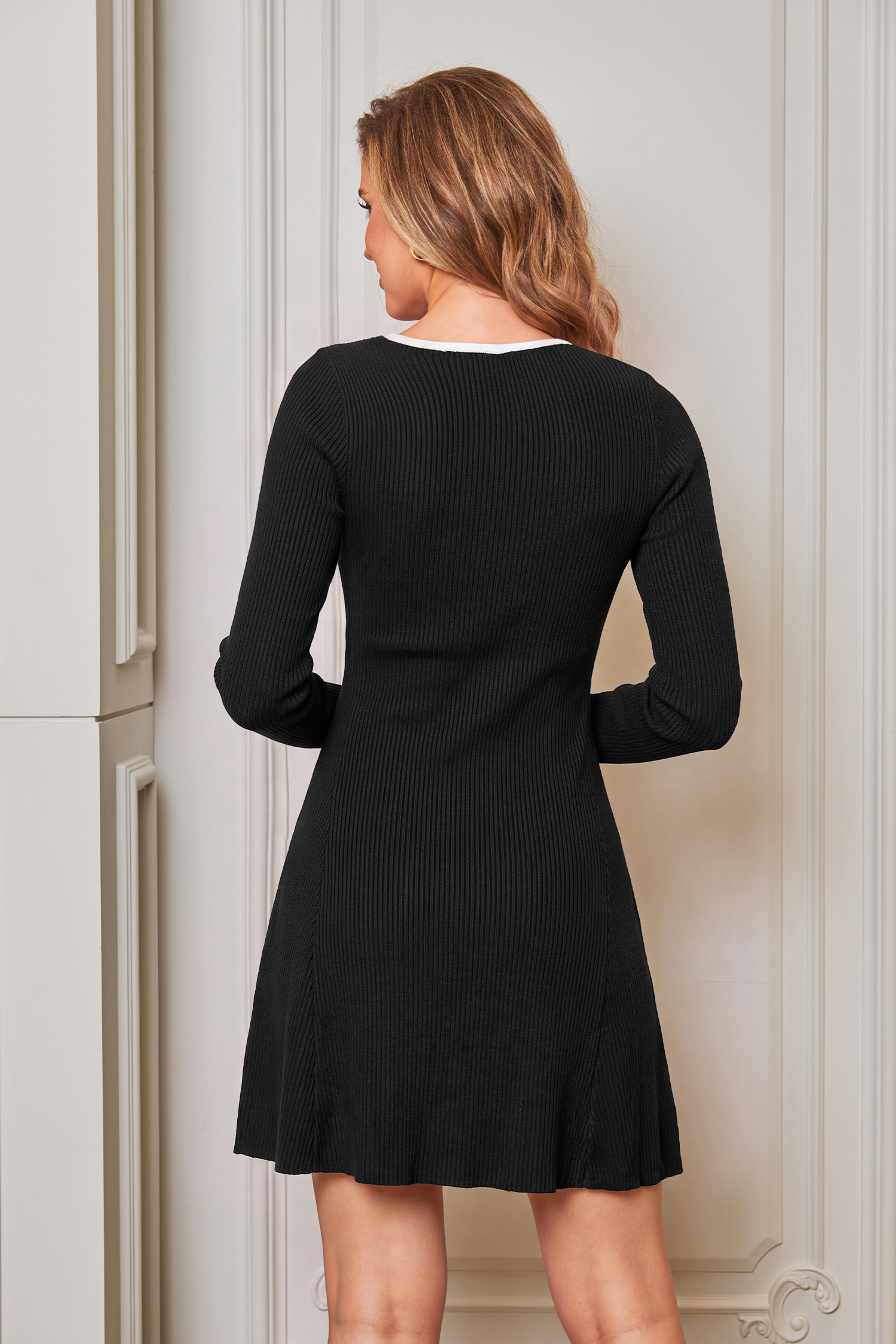 Irreplaceable Black Mini Jumper Dress