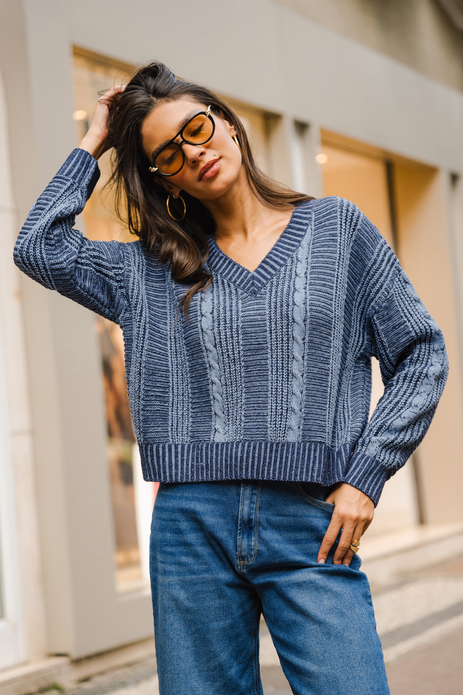 Natural Talent Blue Sweater